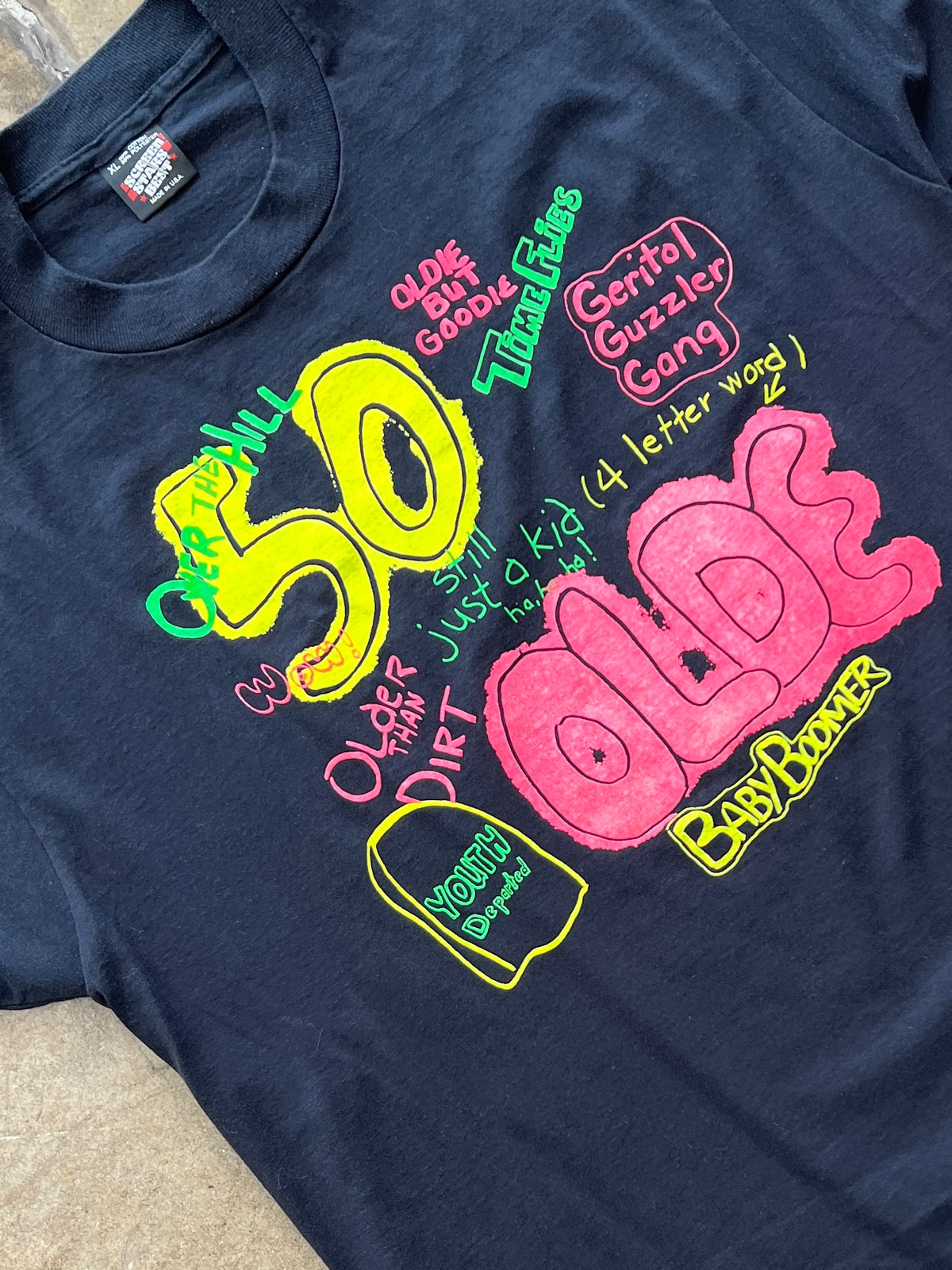 90s 50 Olde Baby Boomer Birthday Comedy Humor Tee