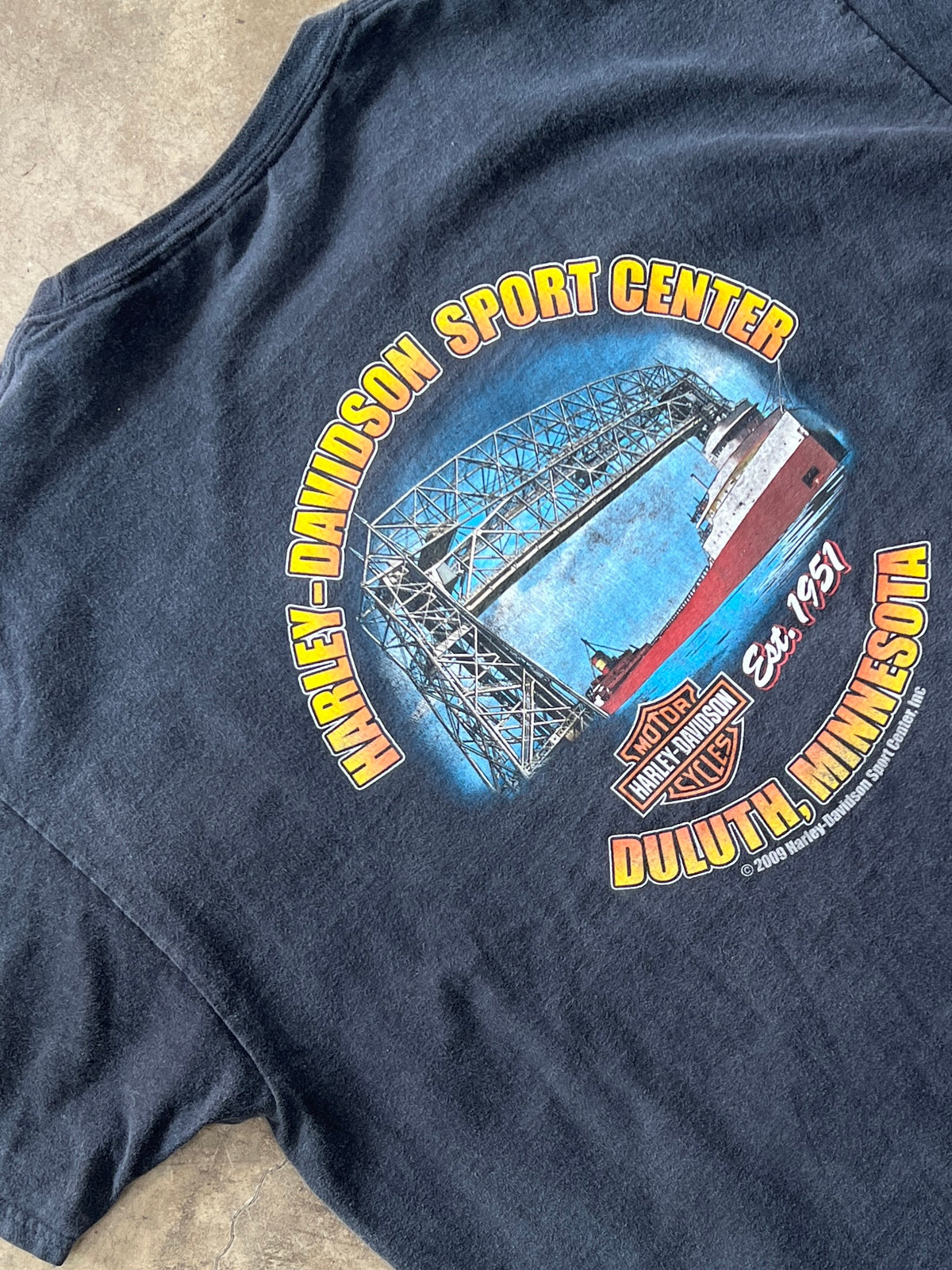 Harley Davidson Shotgun Exhaust Minnesota Shipping Motorcycle Tee