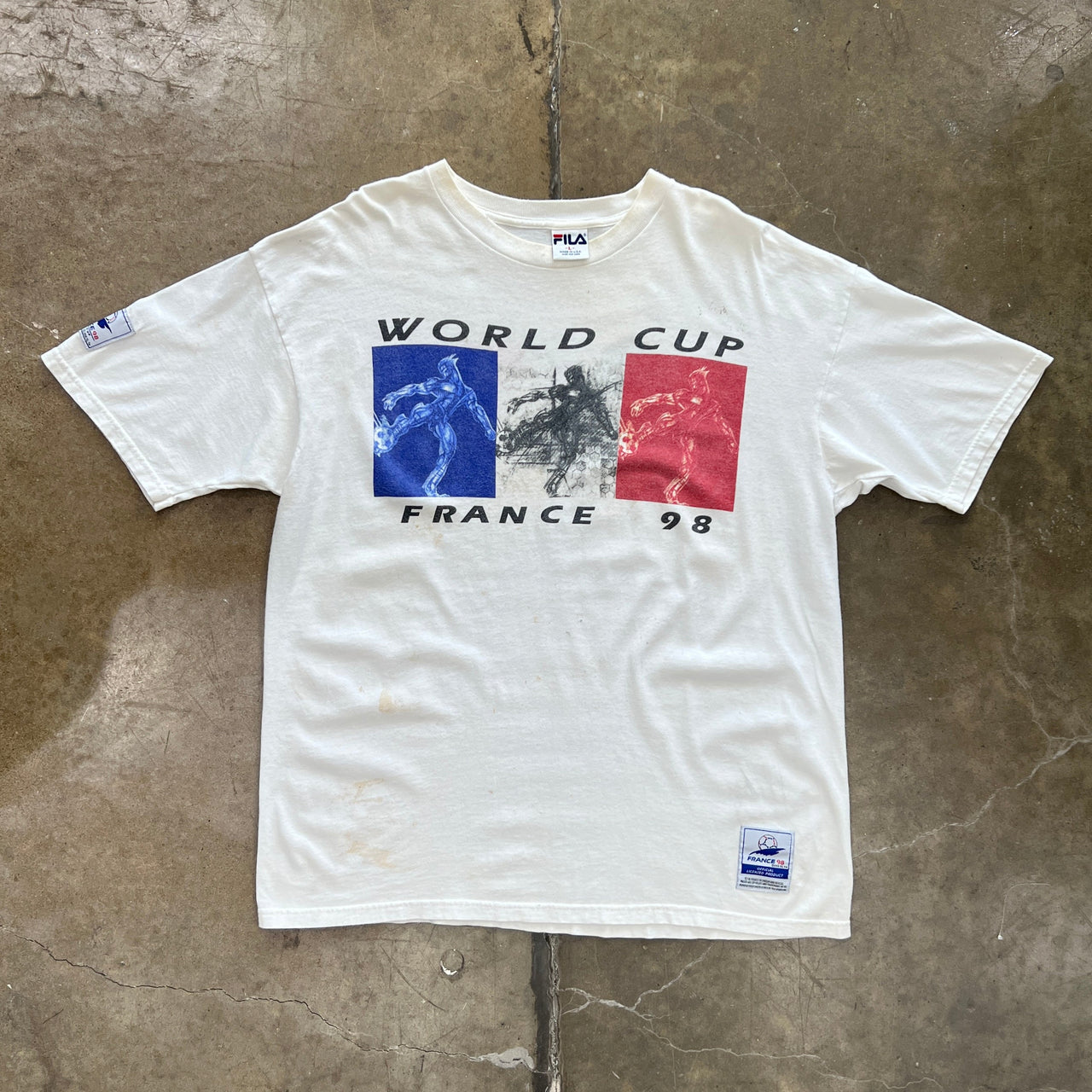 1998 World Cup France Official Licensed Fila Soccer Tee