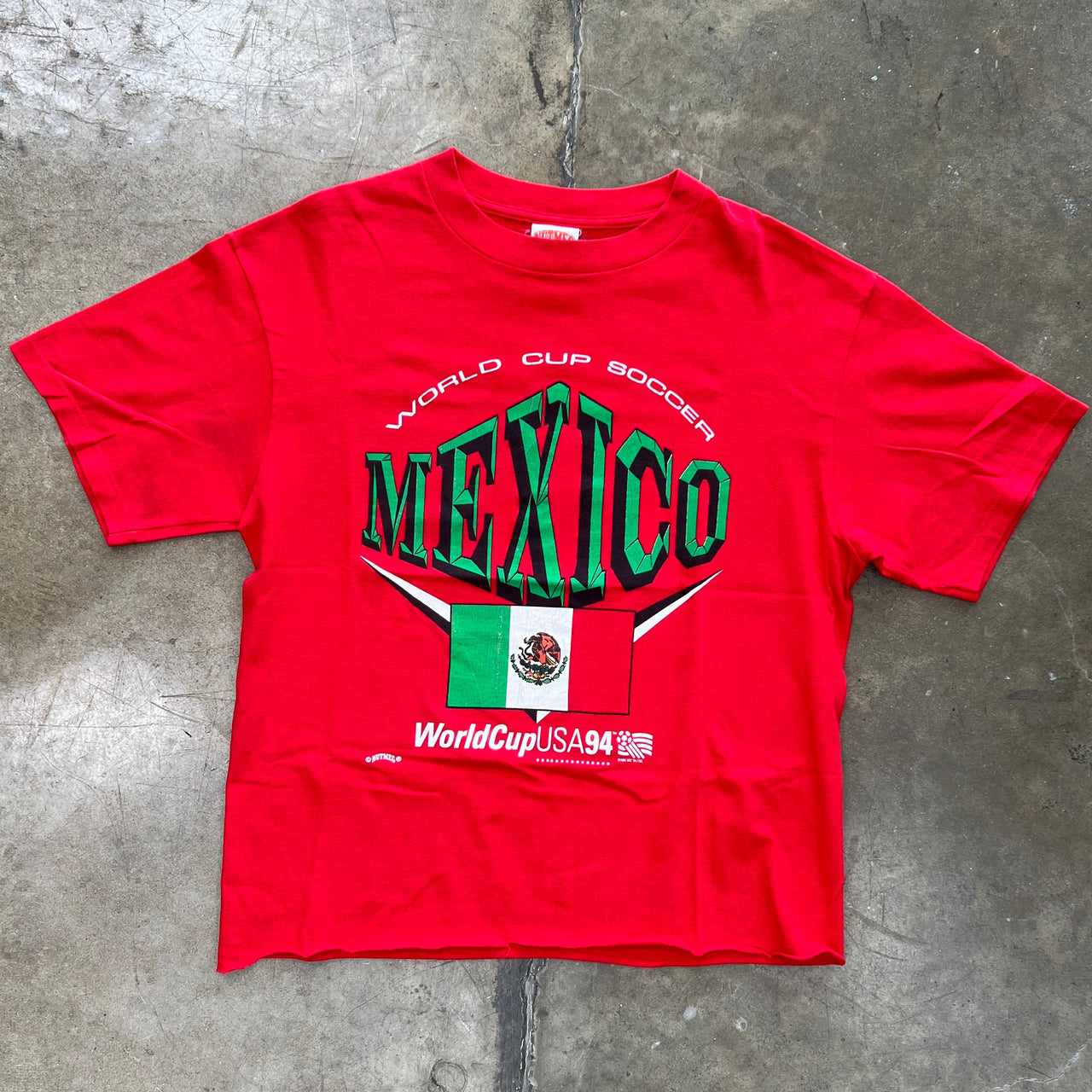 1994 USA World Cup Mexico Cropped Soccer Tee