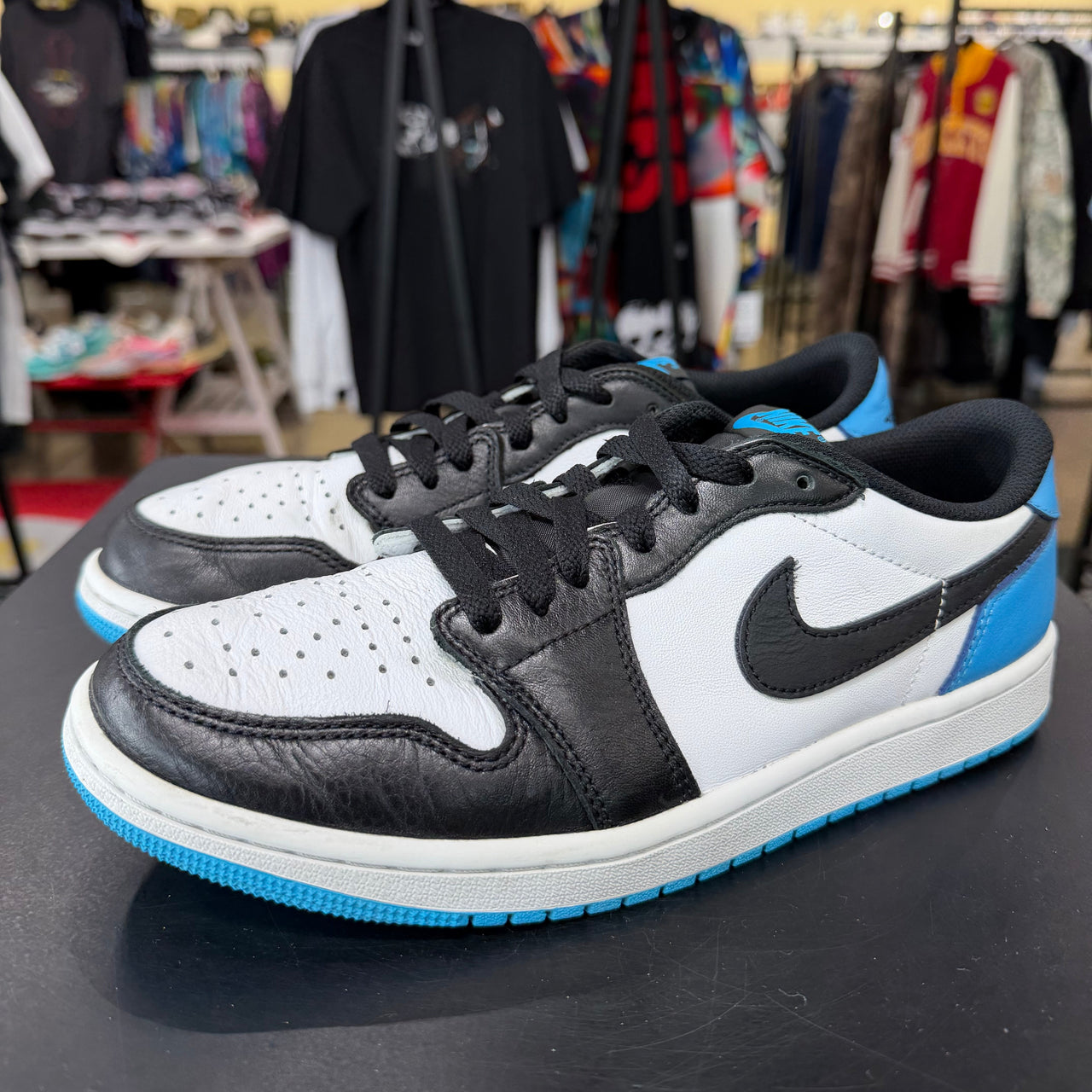 Jordan 1 Low Black Dark Powder Blue (2022)