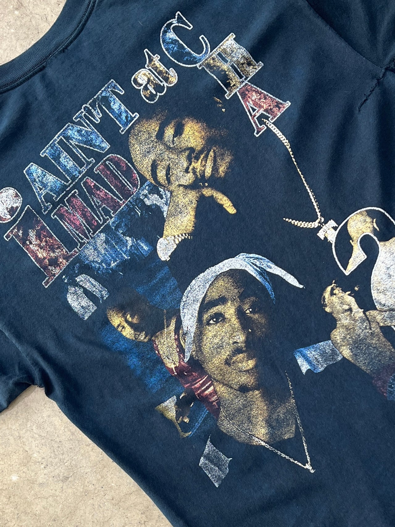 Tupac 90s California Love Mad At Cha Rap Tee