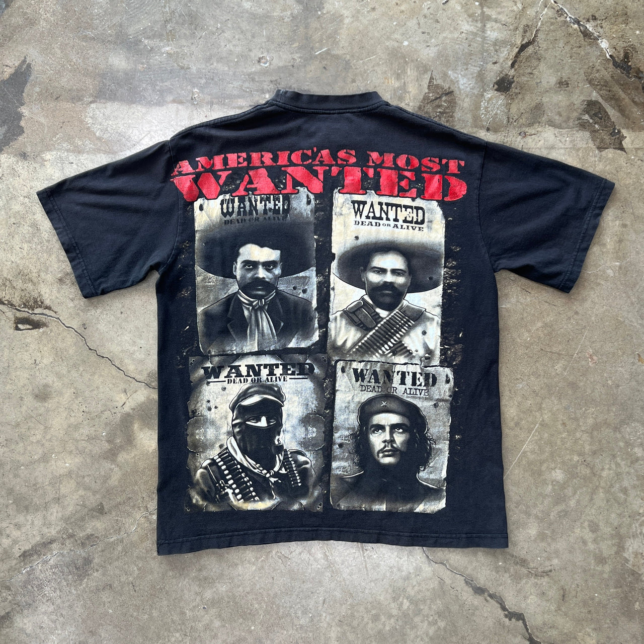 America's Most Wanted Zapata, Villa, Marcos, Che Tee