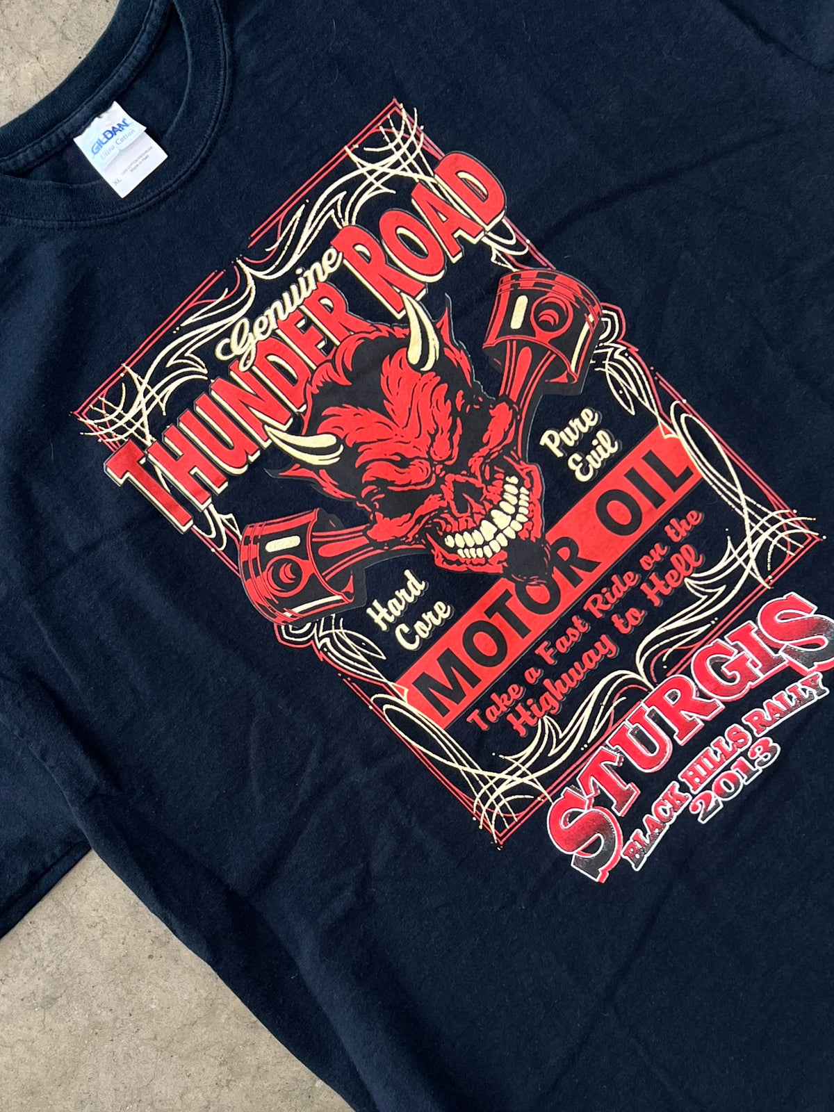 Sturgis Devil Motor Oil Thunder Road Tee