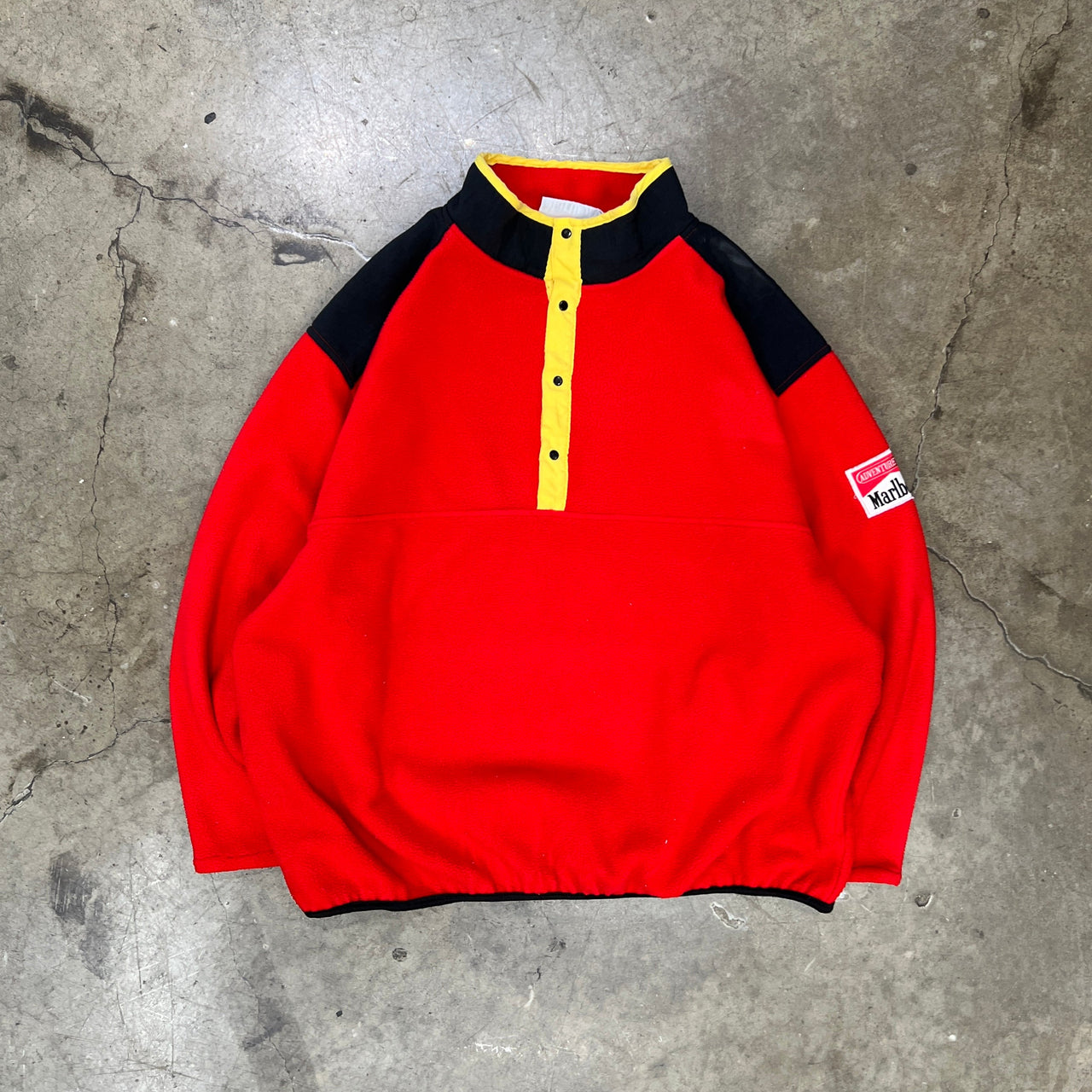 Marlboro Quarter Button Fleece Pullover Adventure Team