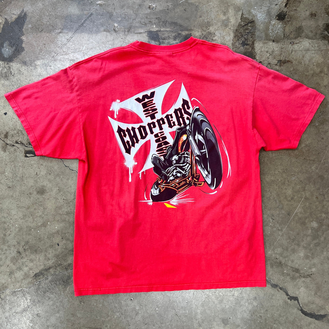 West Coast Choppers Motorcycle Spray Paint Tee