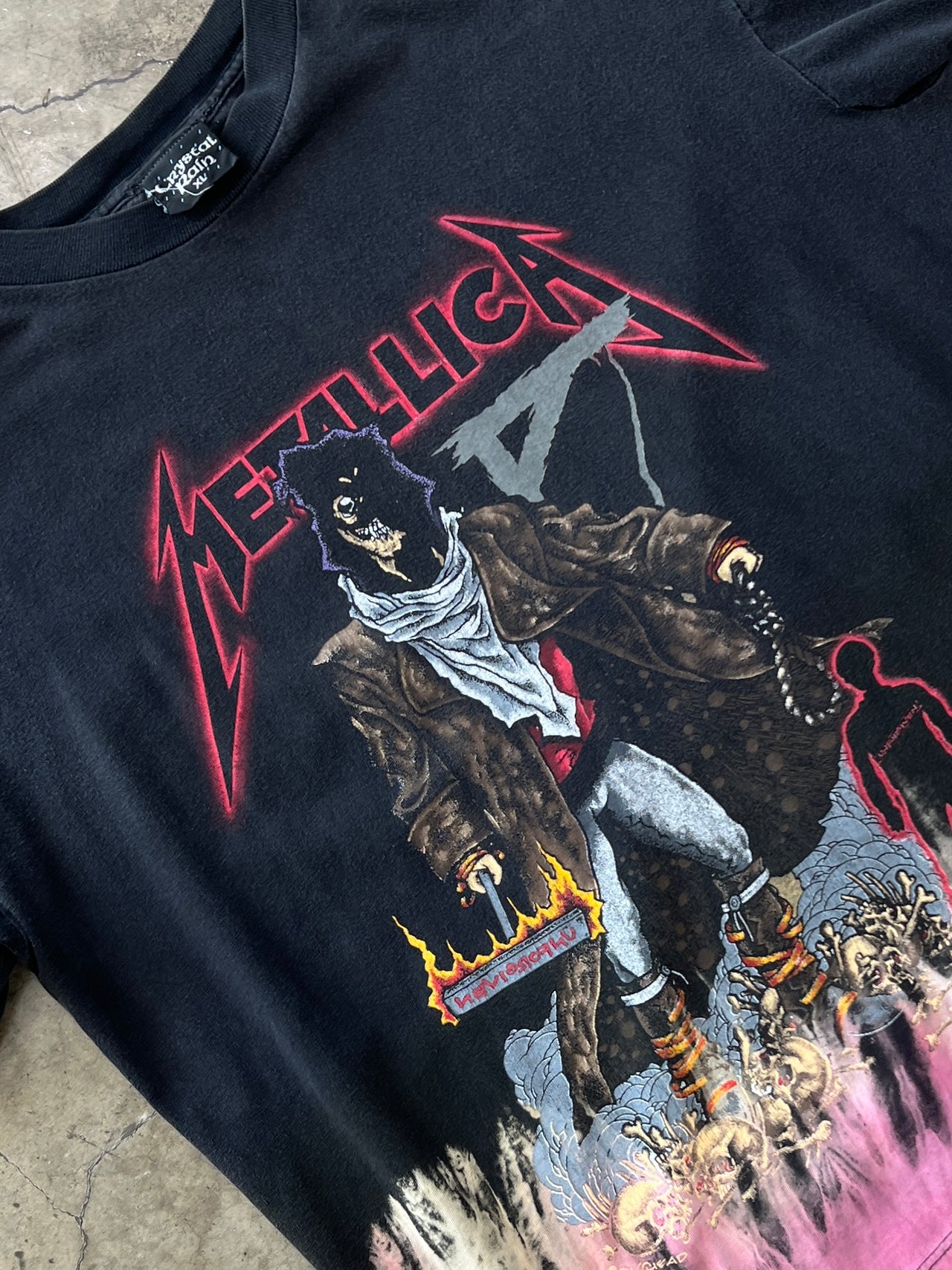 90s Metallica Unforgiven Pushead Tee Crystal Rain