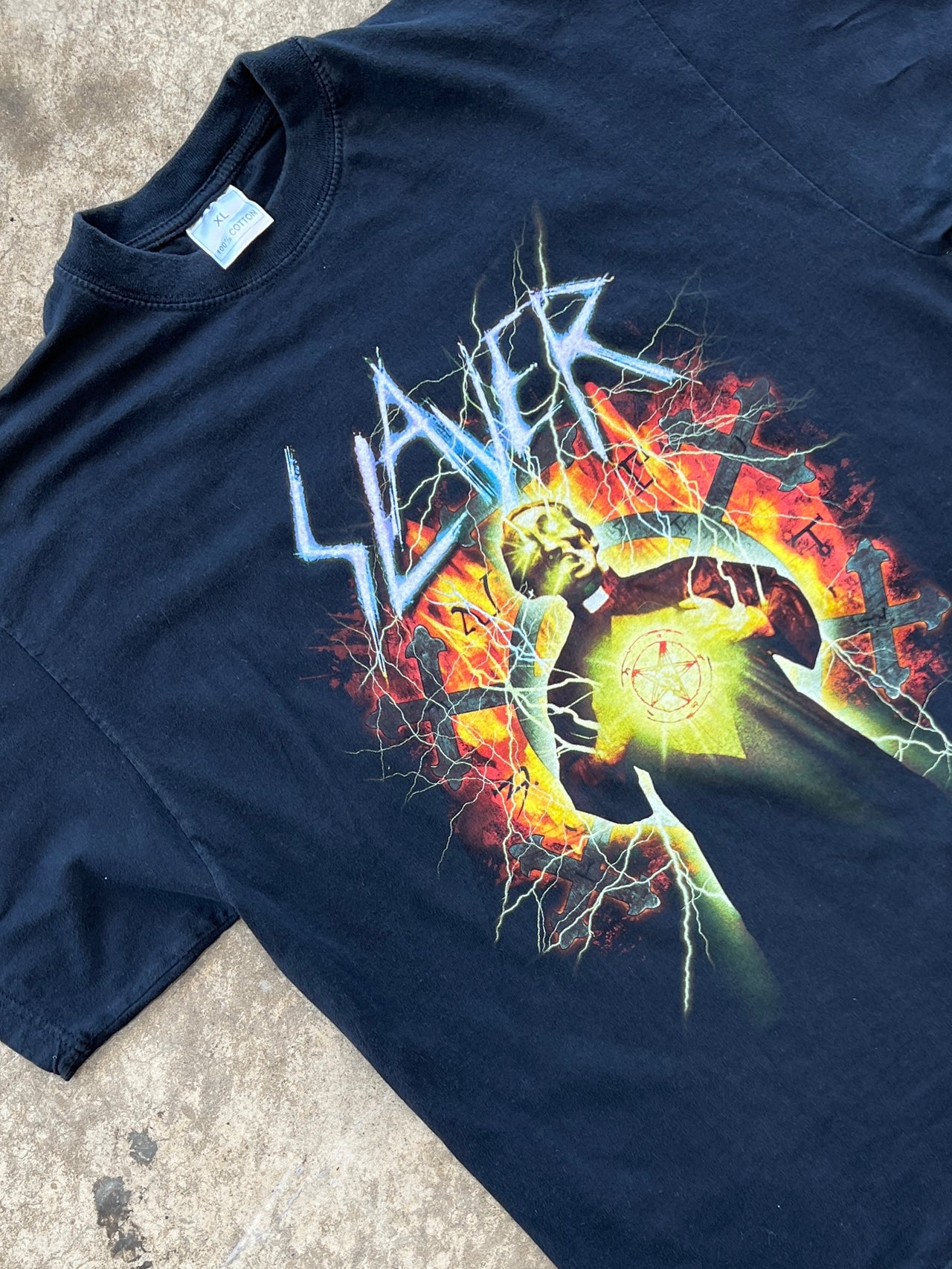 Y2K 2002 Slayer London England Concert Tee