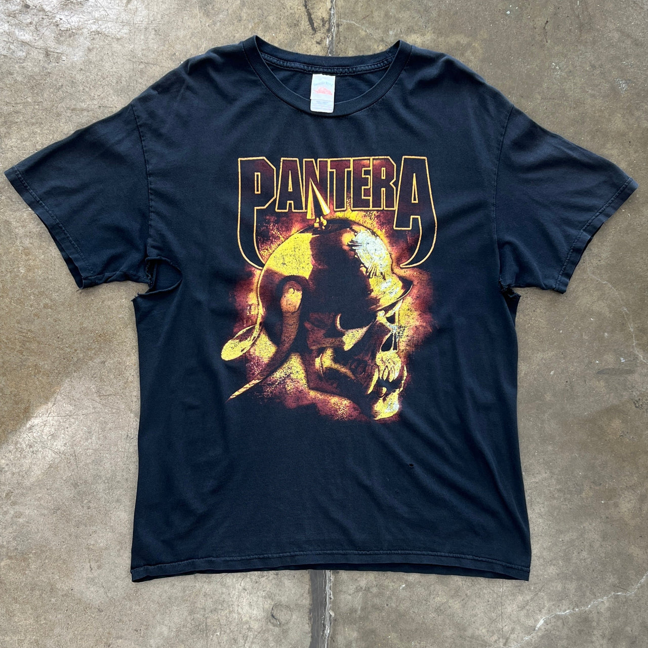 Pantera Skull Flame Solider Band Tee