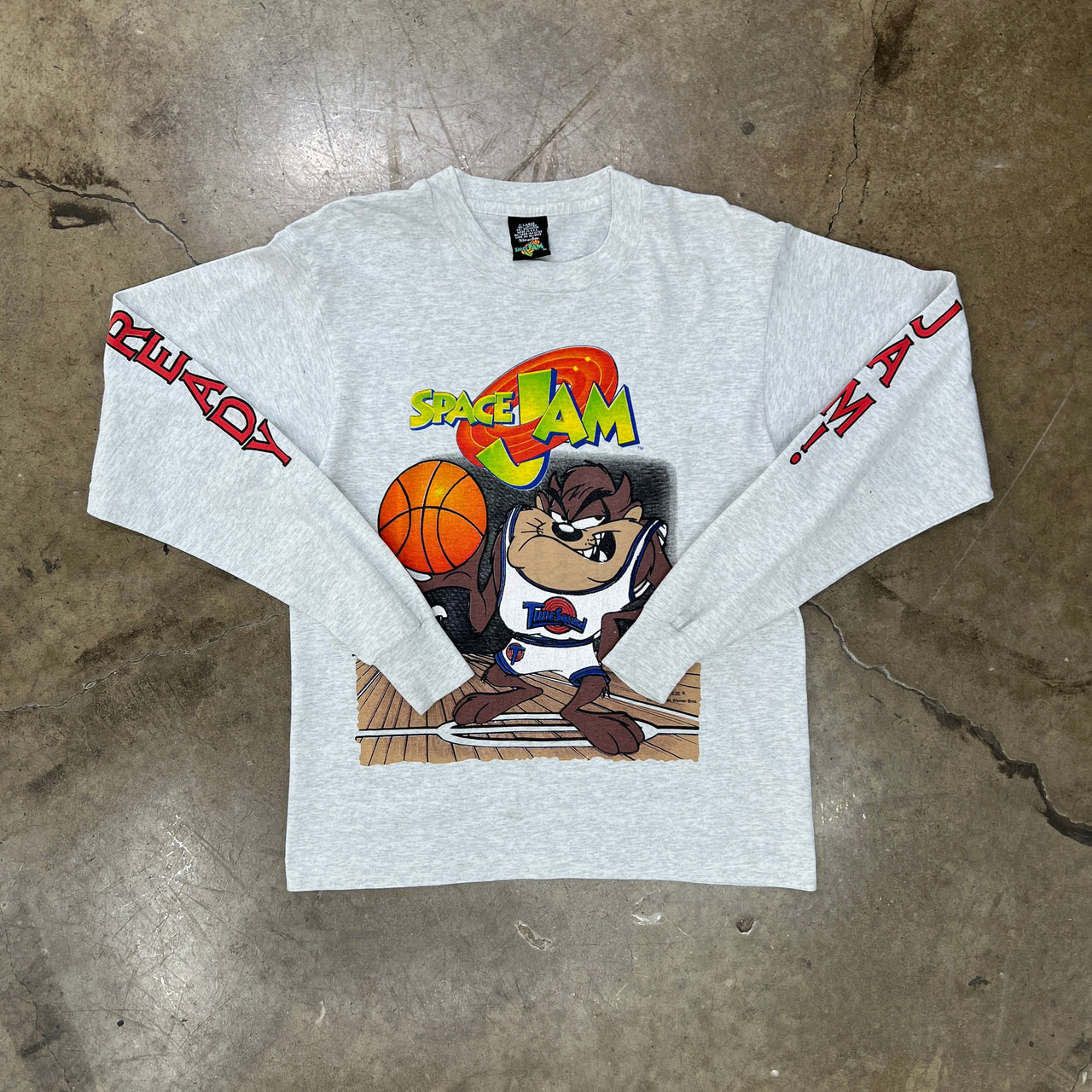 1996 Space Jam Taz Looney Tunes Single Stitch Long Sleeve