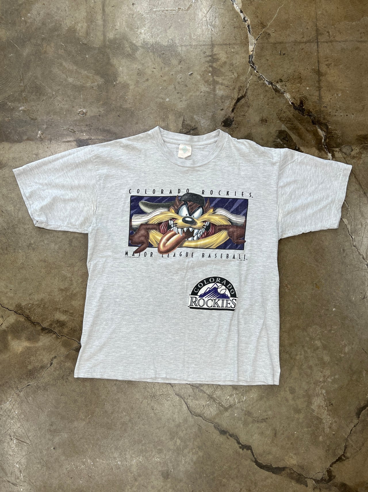 Looney Tunes Taz MLB Colorado Rockies Tee