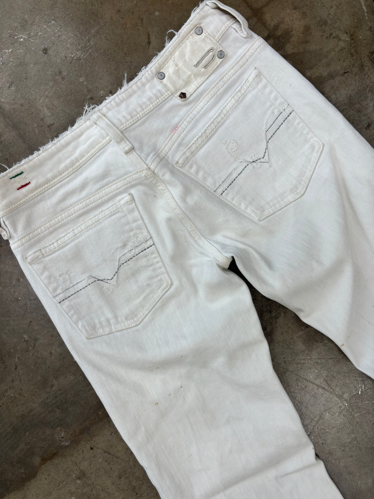 Diesel Industry White Denim Pant