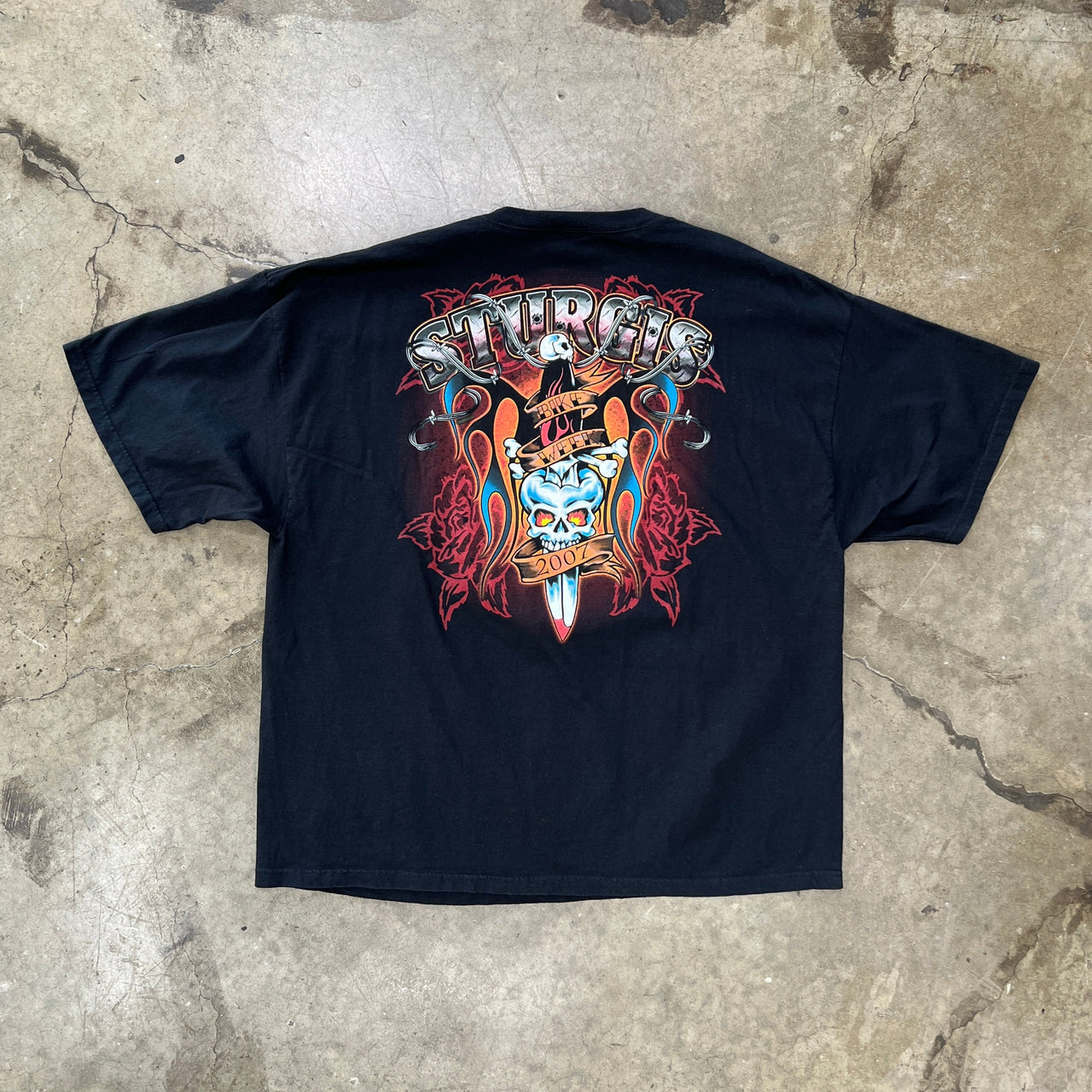 2007 Sturgis Bike Week American Traditional Motorcycle Tee