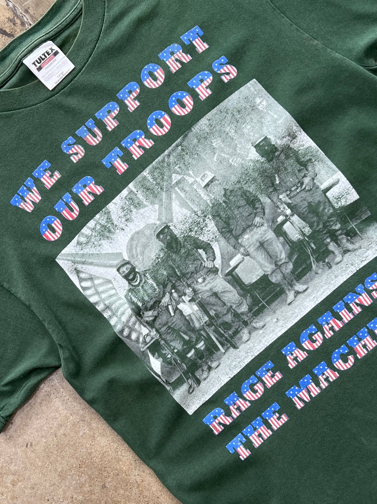 90s Rage Against the Machine We Support Our Troops Band Tee