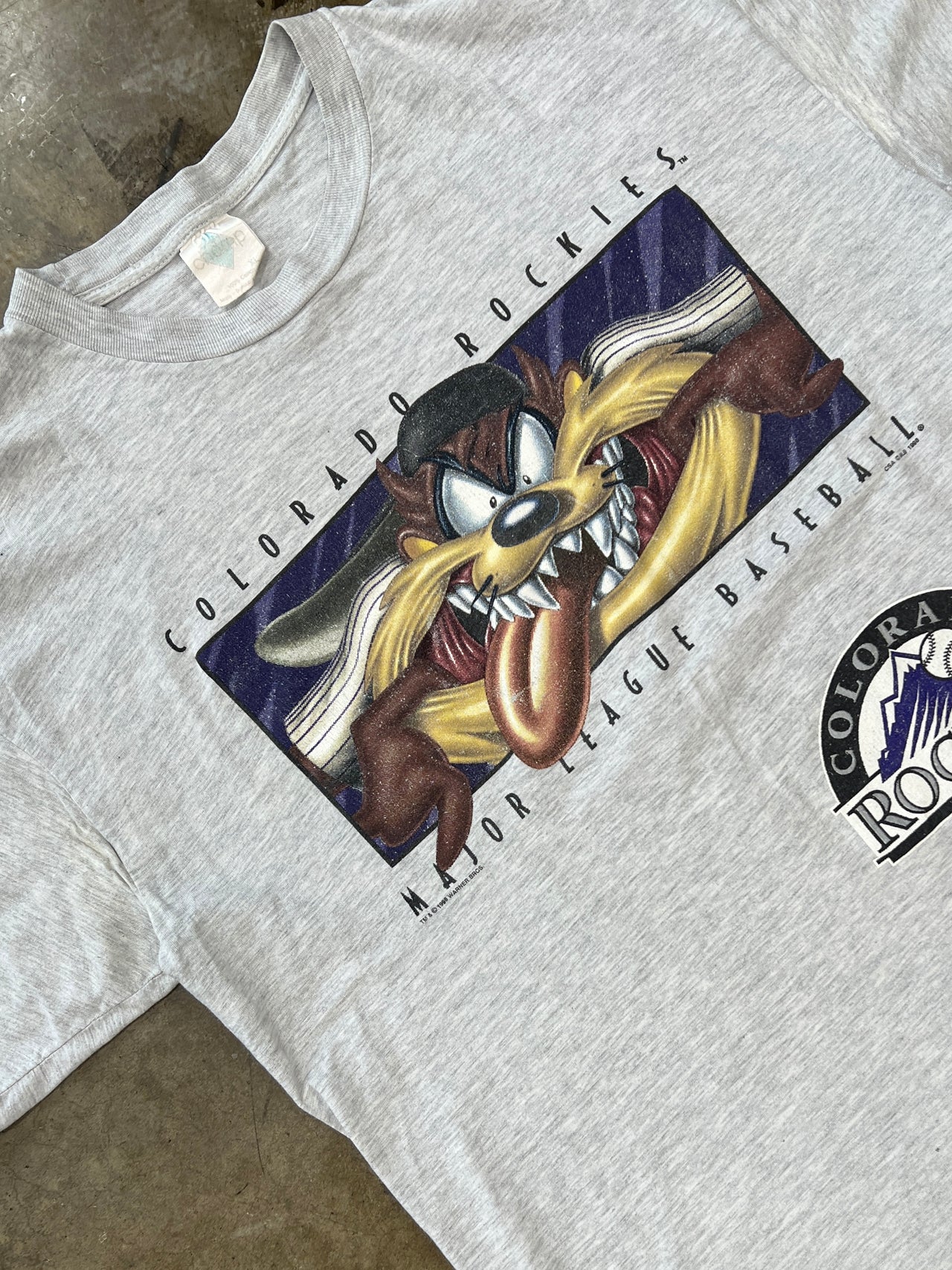 Looney Tunes Taz MLB Colorado Rockies Tee