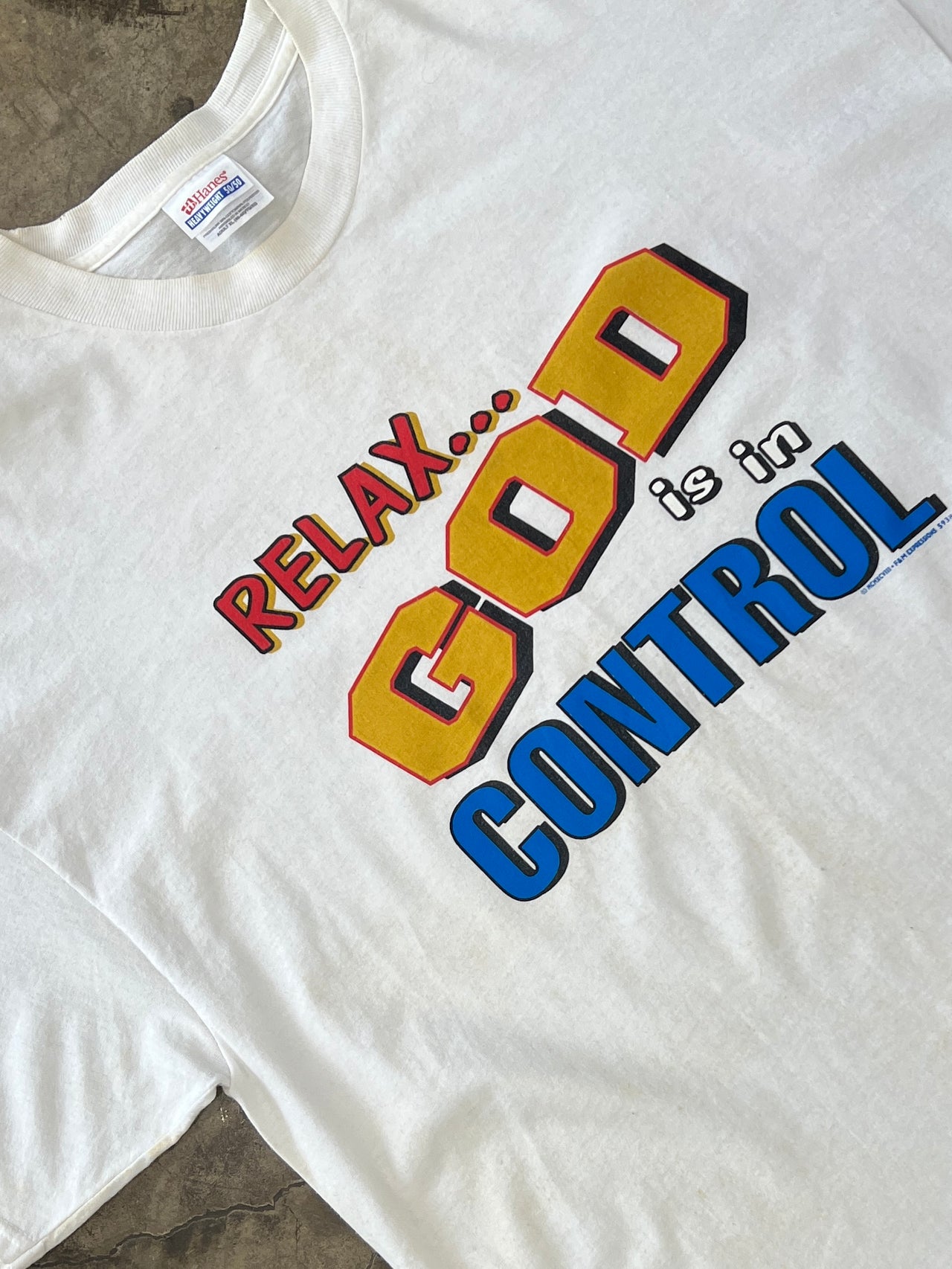 God Is In Control Religious Jesus Tee