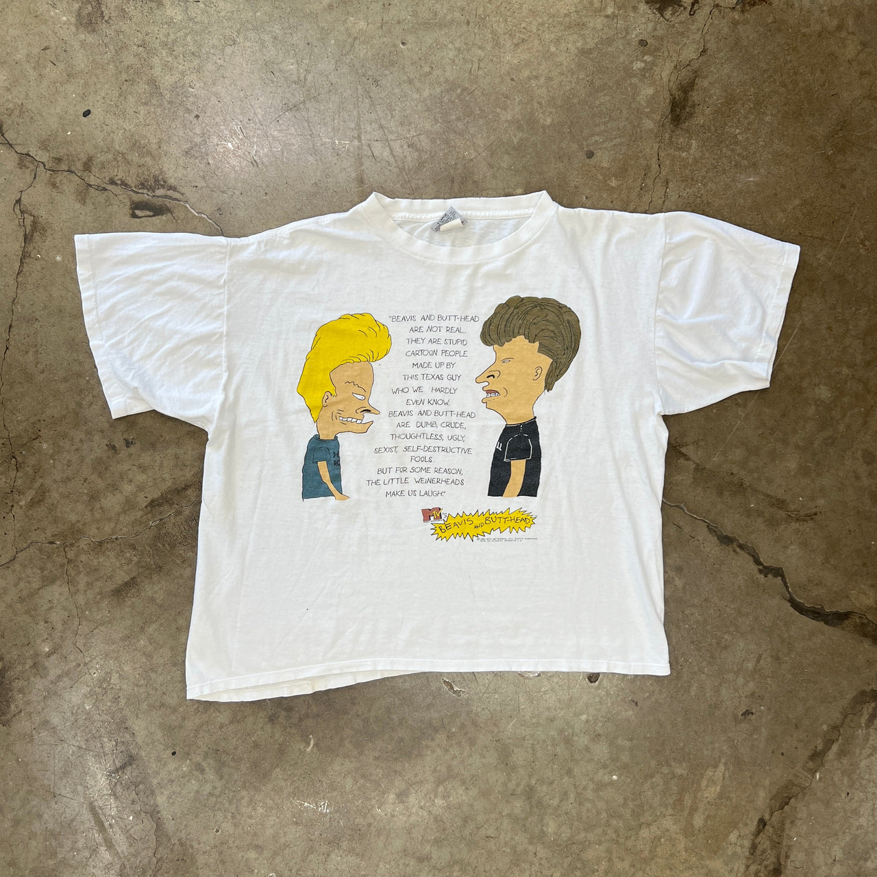 1993 Beavis and Butthead MTV Cartoon People Tee