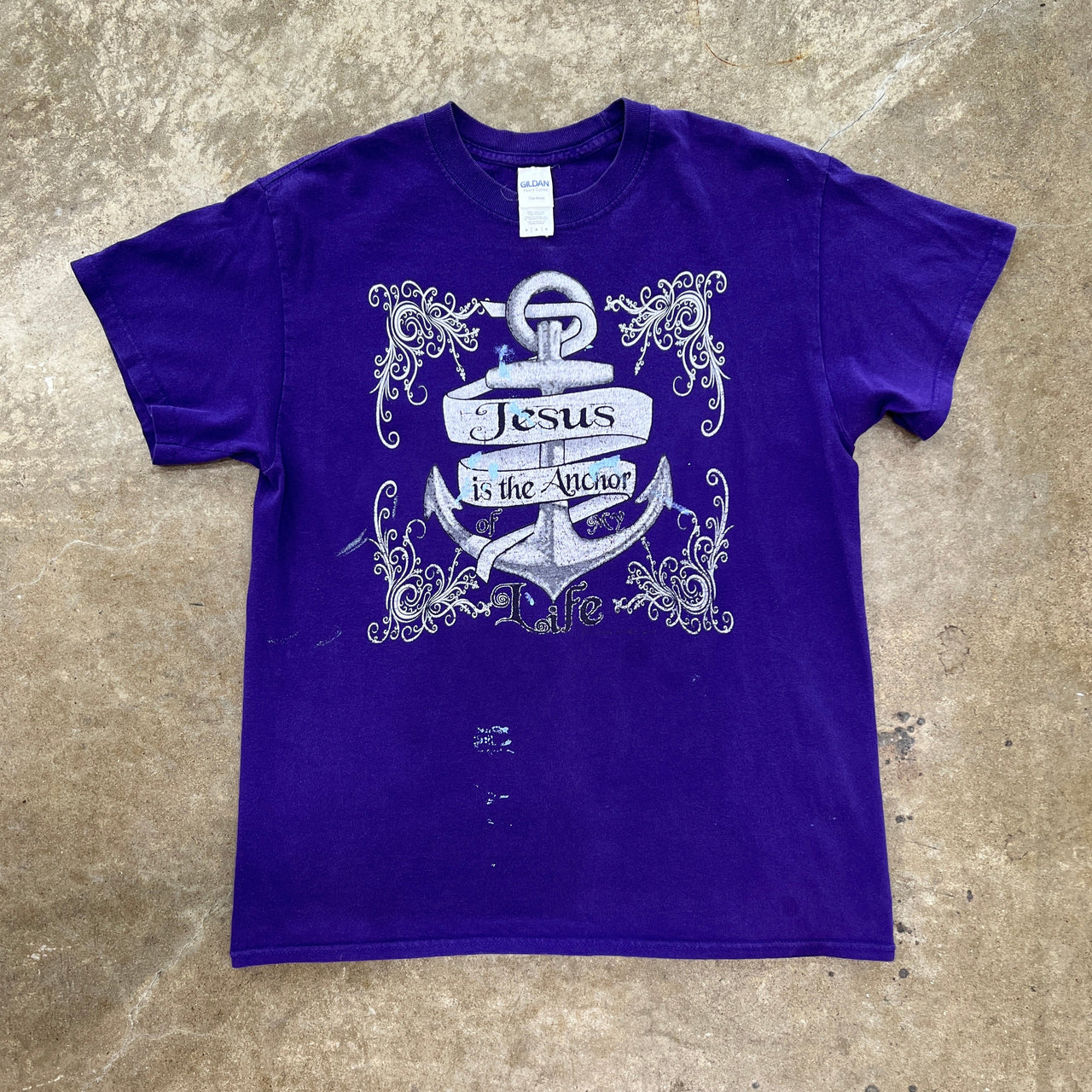 Jesus is the Anchor Y2K Religious Tee