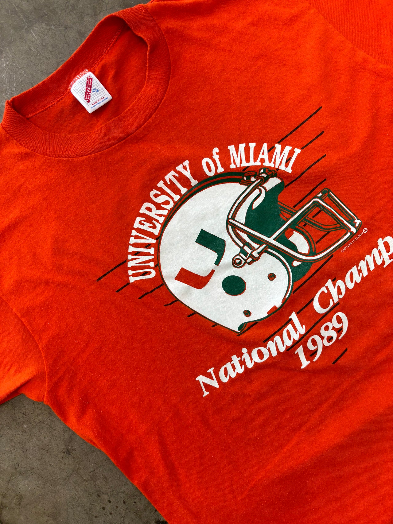 Miami Hurricanes NCAA Football Champs Tee XL