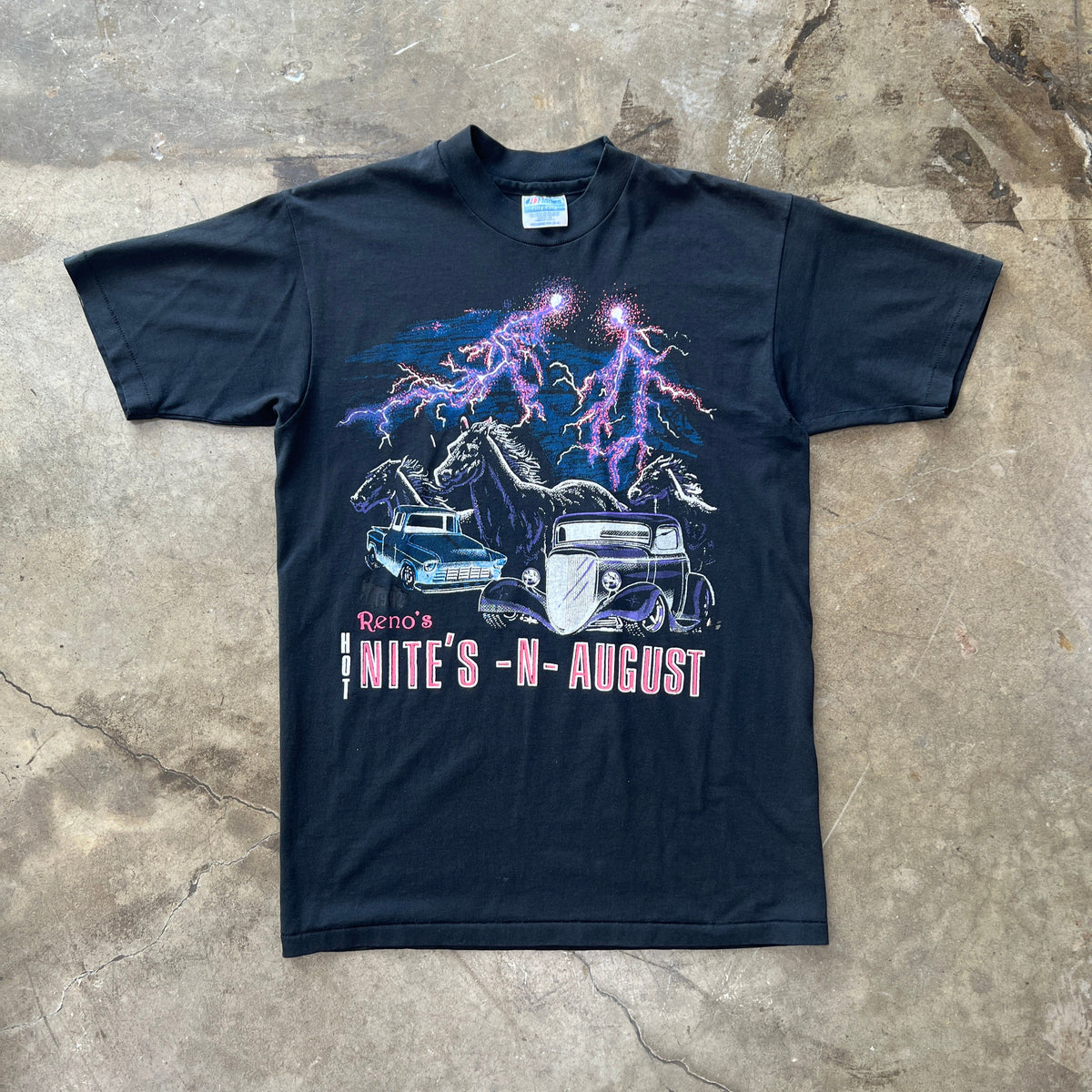 90s Truck Car Classic Renos Classic Single Stitch Racing Car Lighting Tee