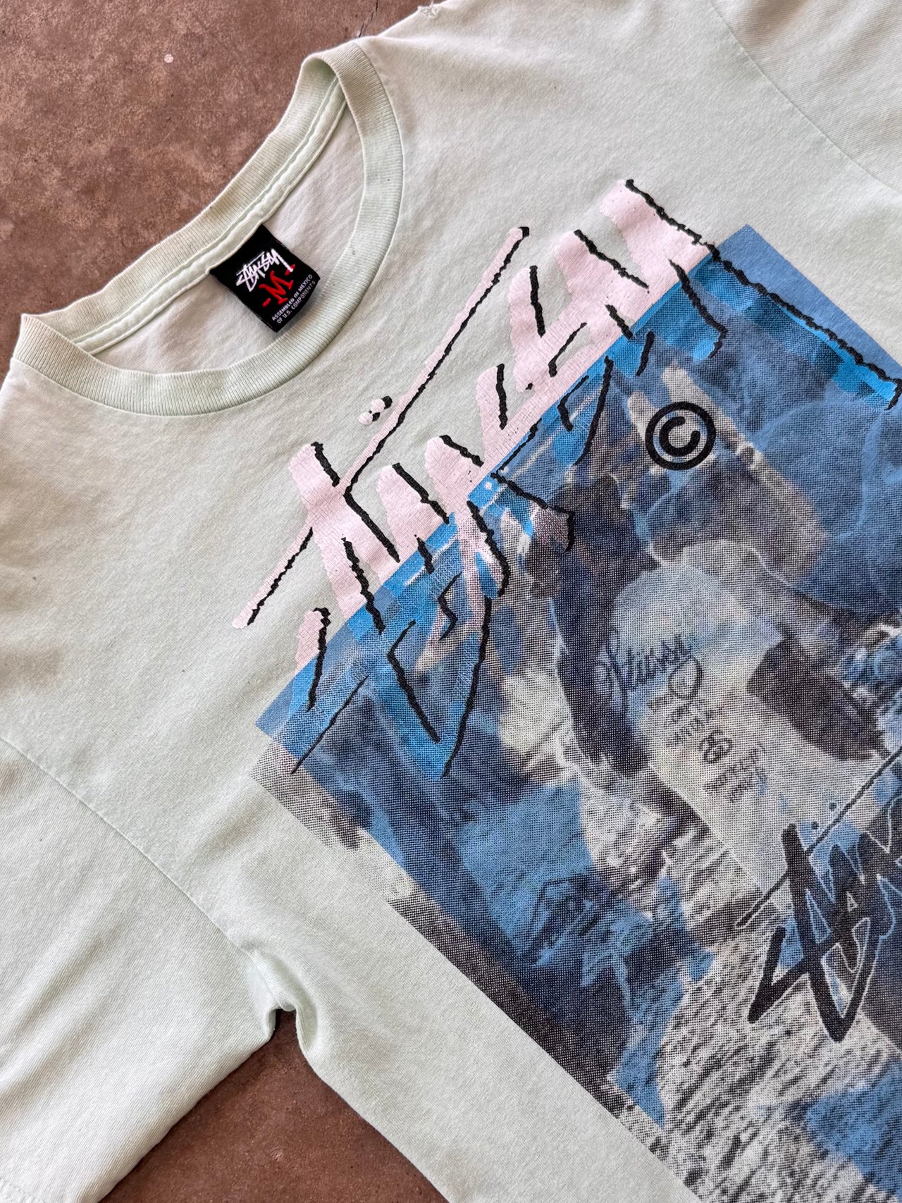 Y2K Stussy One World One Love Thug Walk Streetwear Promo Tee