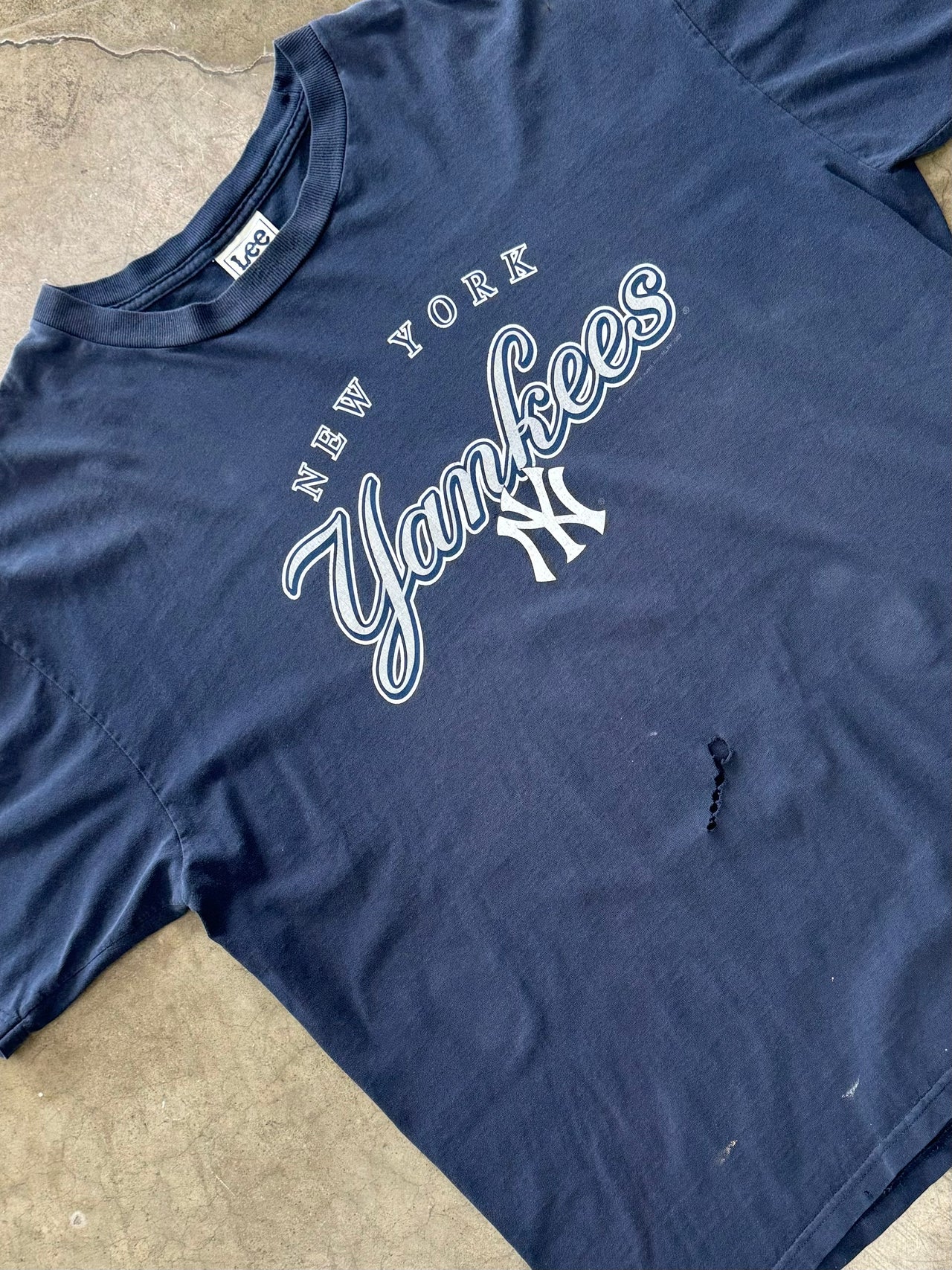 Vintage New York Yankees Lee Tag Tee XXL