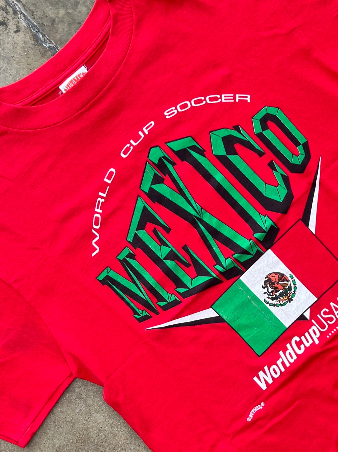 1994 USA World Cup Mexico Cropped Soccer Tee