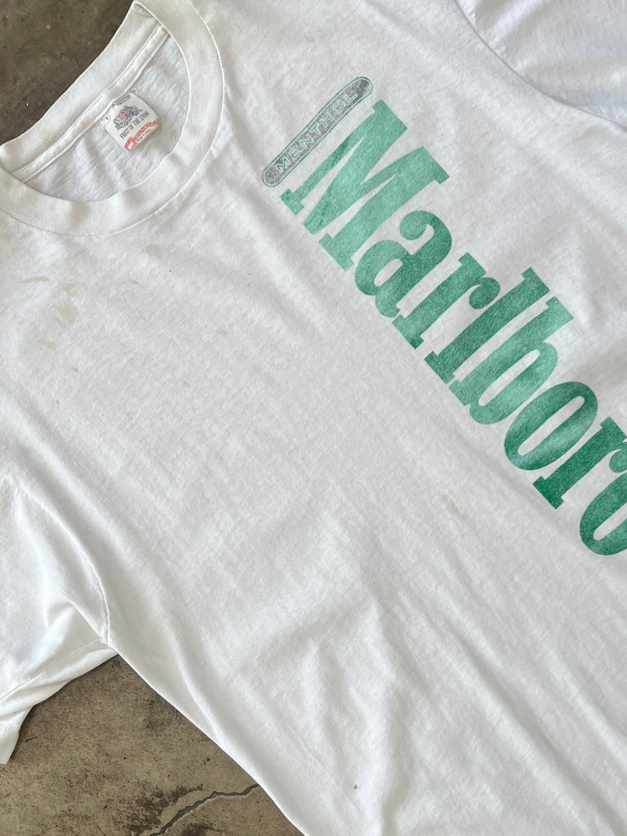 Marlboro Menthol Cigarette Single Stitch Tee MiUSA