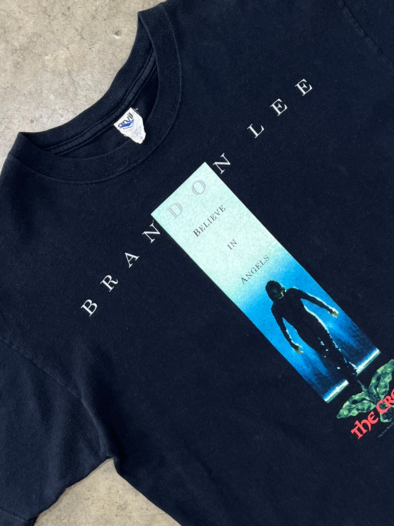 2007 Brandon Lee The Crow Believe in Angels Anvil Tee