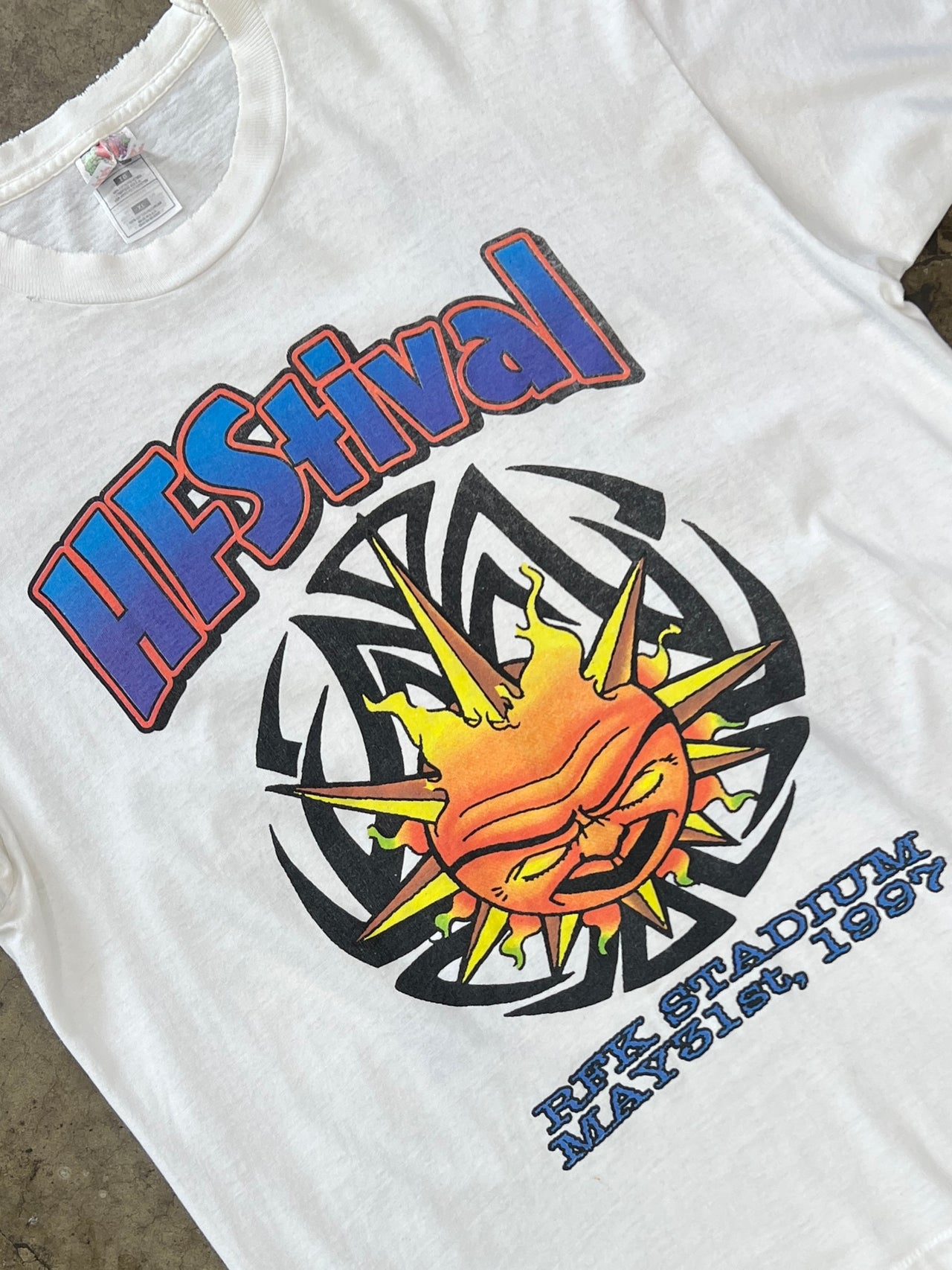 1997 HFStival Bjork Beck Verve Single Stitch Music Festival Tee