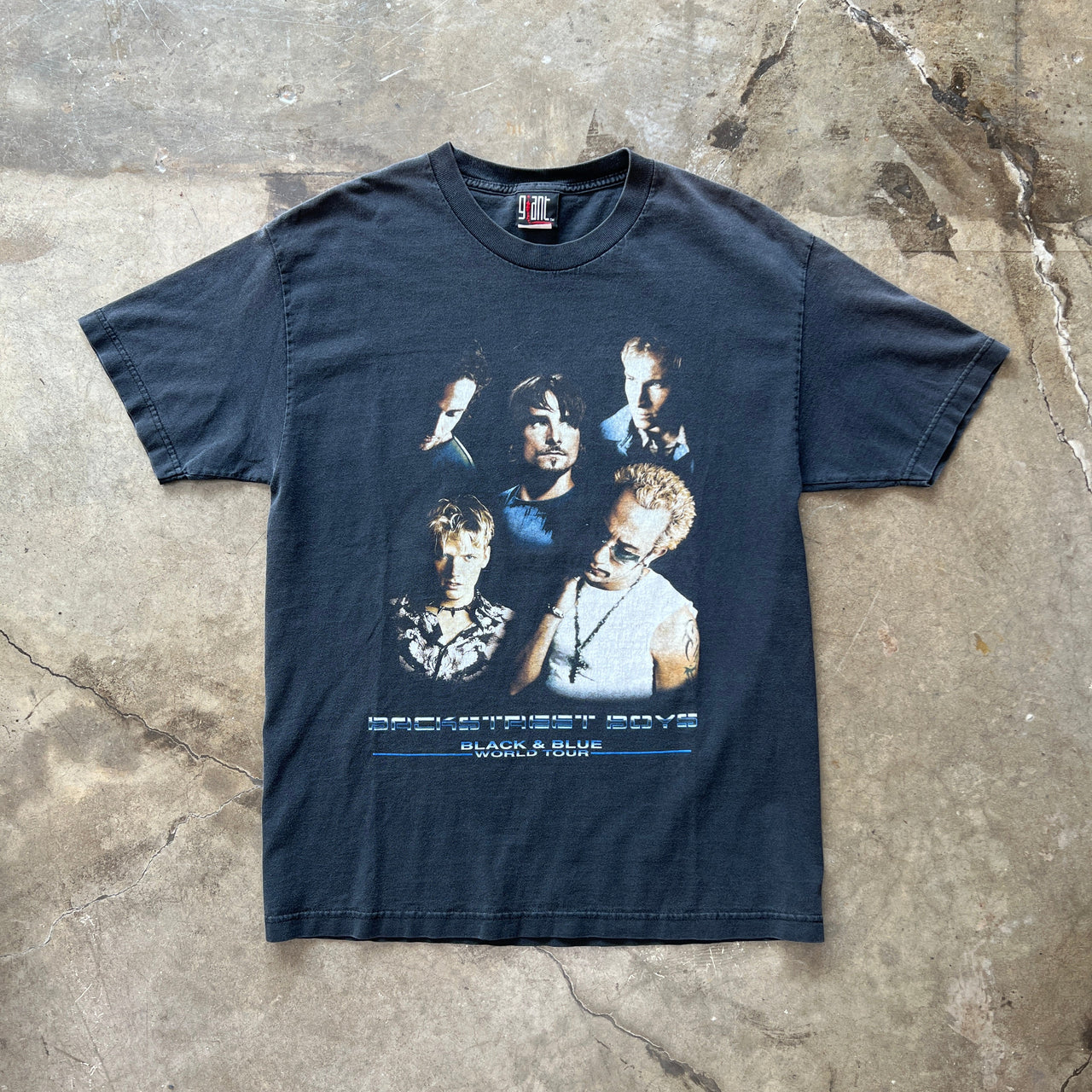 2000 Backstreet Boys Black and Blue Giant Tee