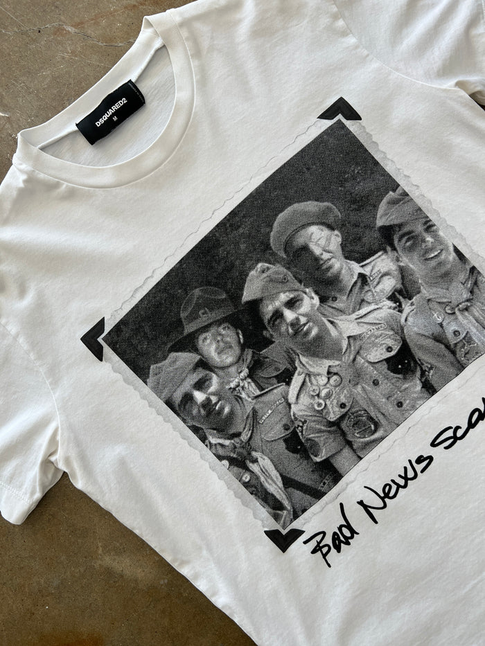 DSQUARED2 Bad News Scouts Photograph Tee Medium