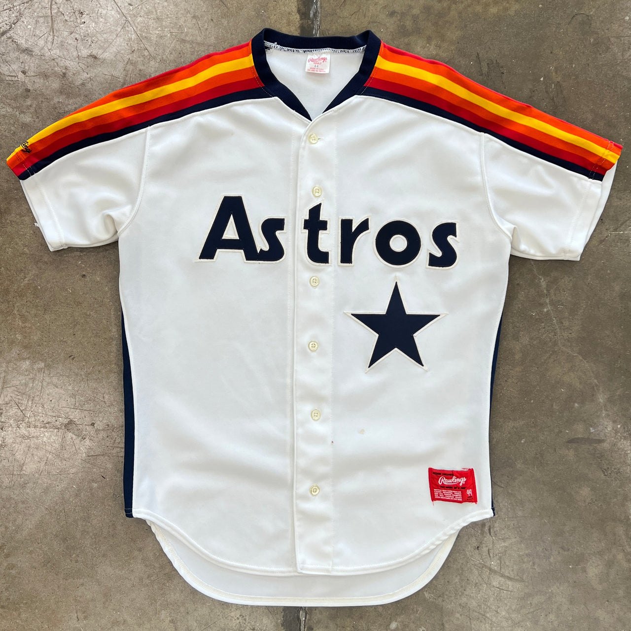 80s MLB Houston Astros Baseball Rawlings Jersey