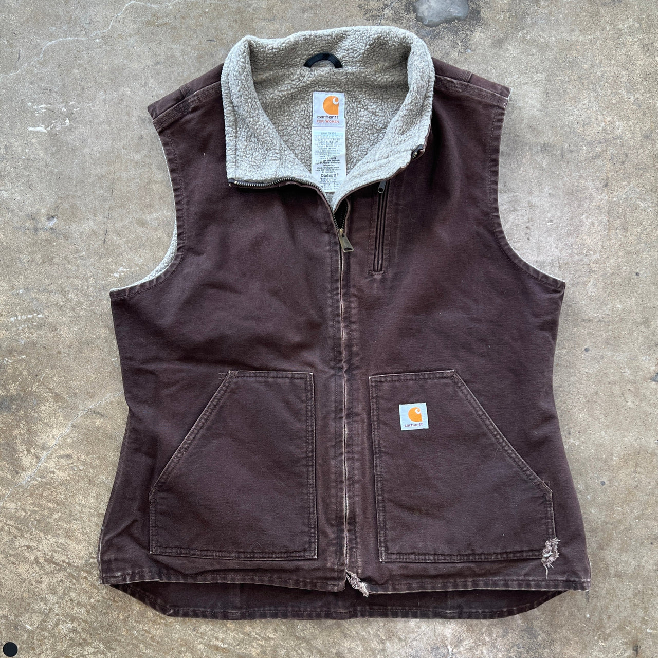 90s Carhartt Sherpa Vest