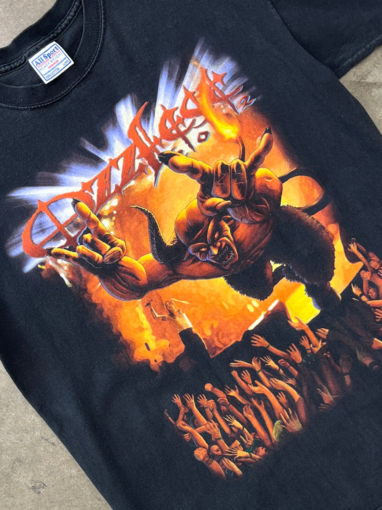 2002 Ozzfest System of a Down Rob Zombie Concert Fest Tee All Sports