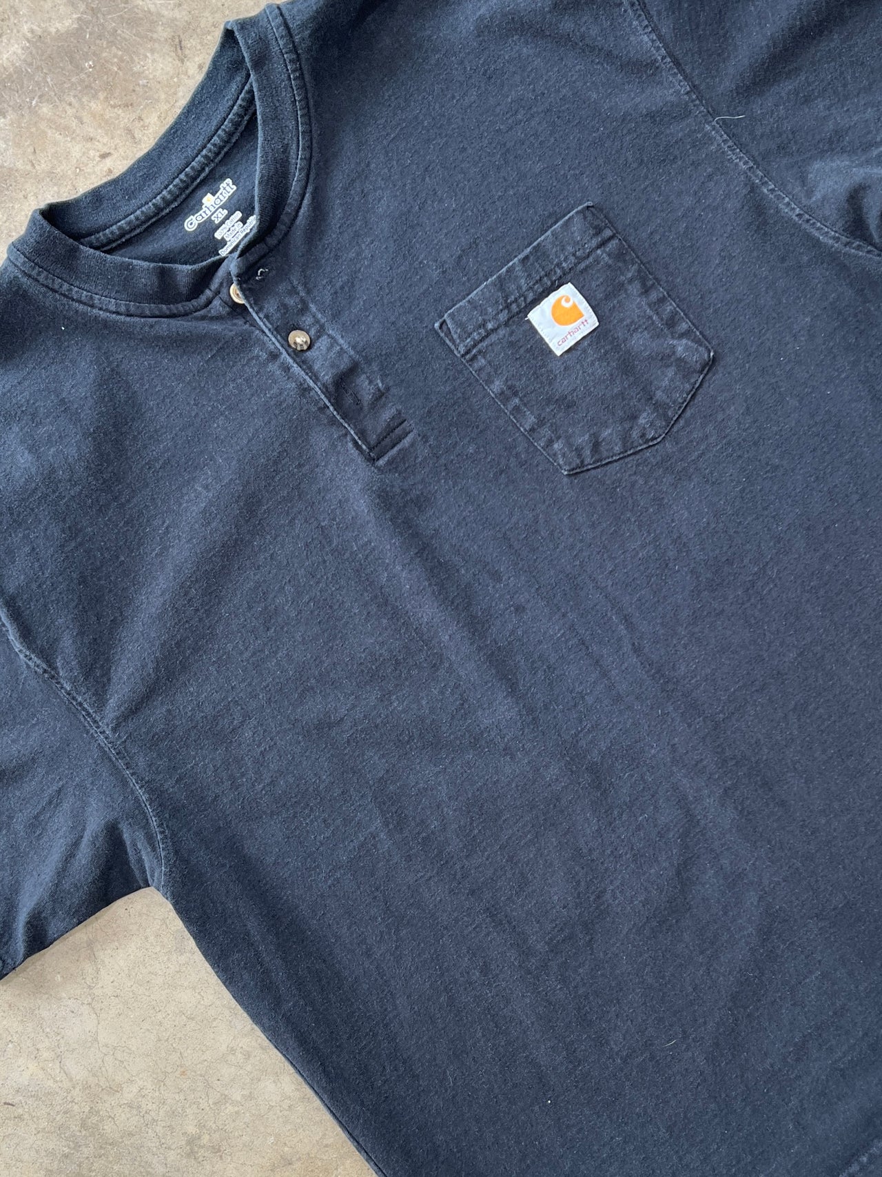 Carhartt Quarter Button-Down Henley Pocket Tee