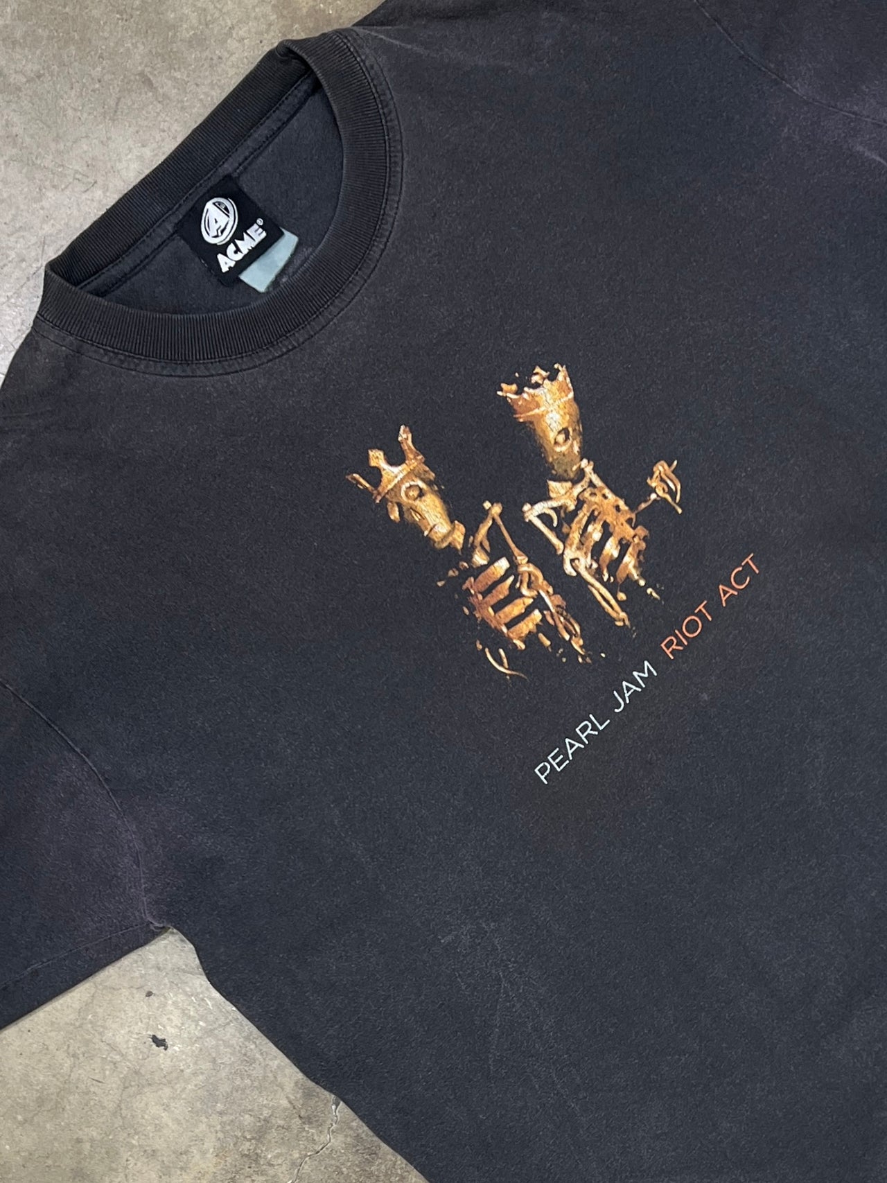 2003 Pearl Jam Riot Act Japan Australia Tour Acme Tee