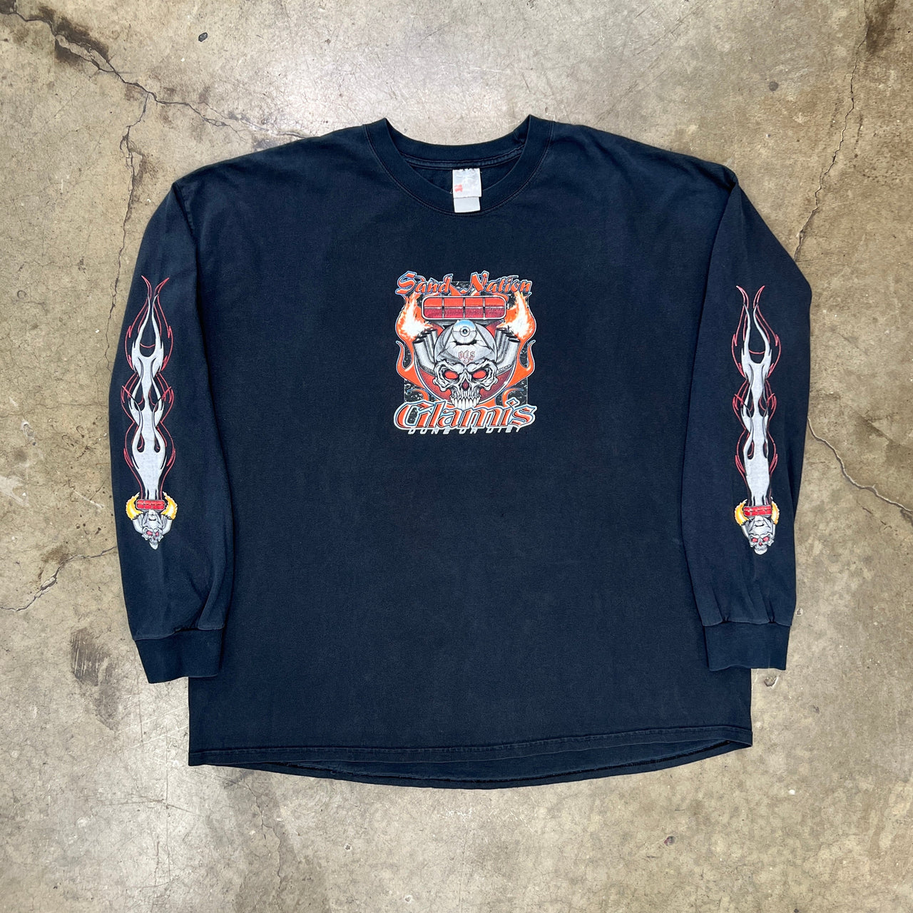 Sand Nation Skull Engine Gilman's Flame Sleeve
