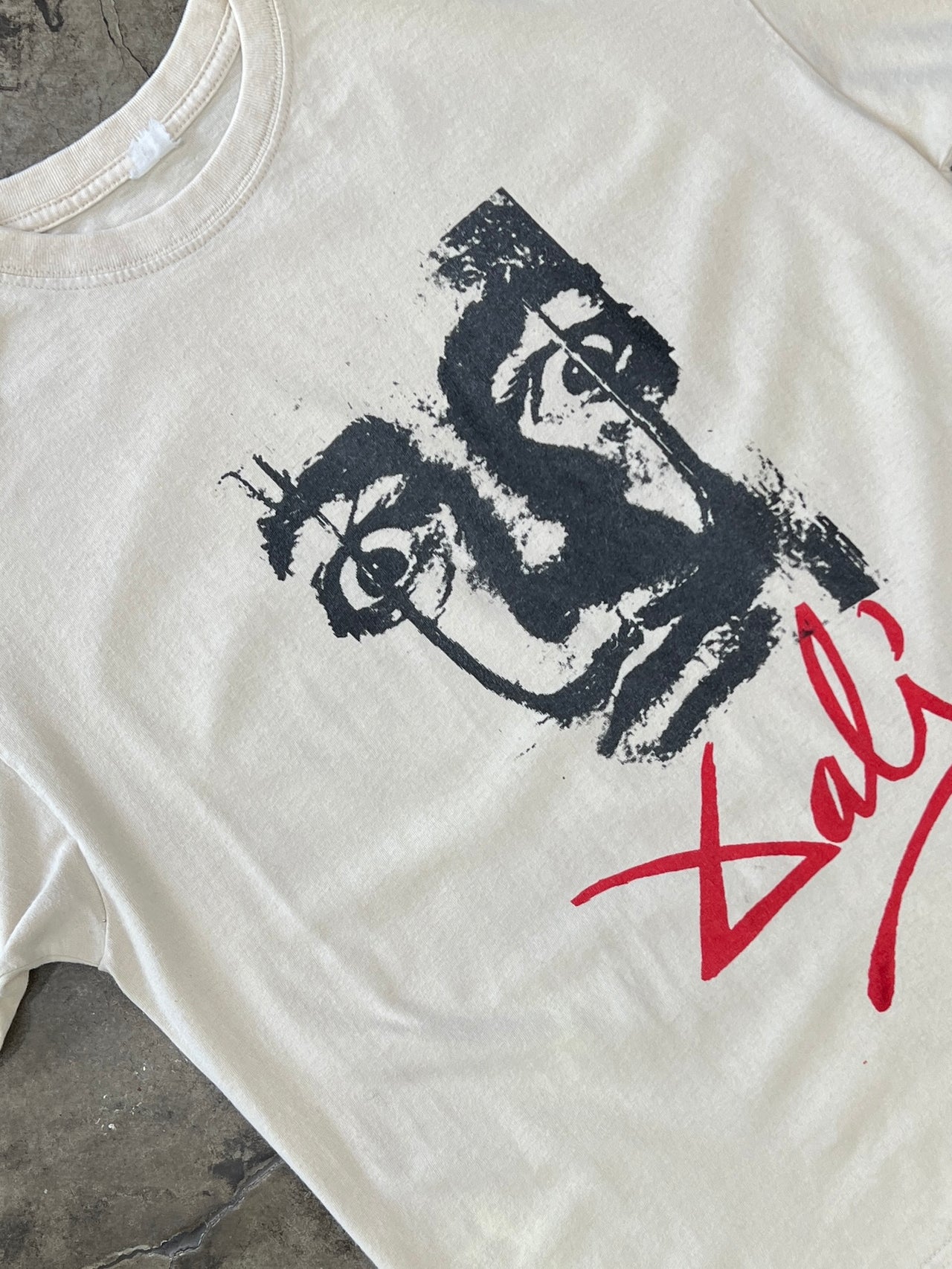 Salvador Dali Art Portrait Signature Tee