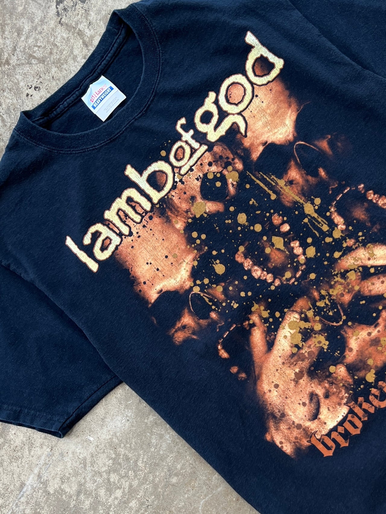 Y2K 2000 Lamb of God Broken Hands Band Tee