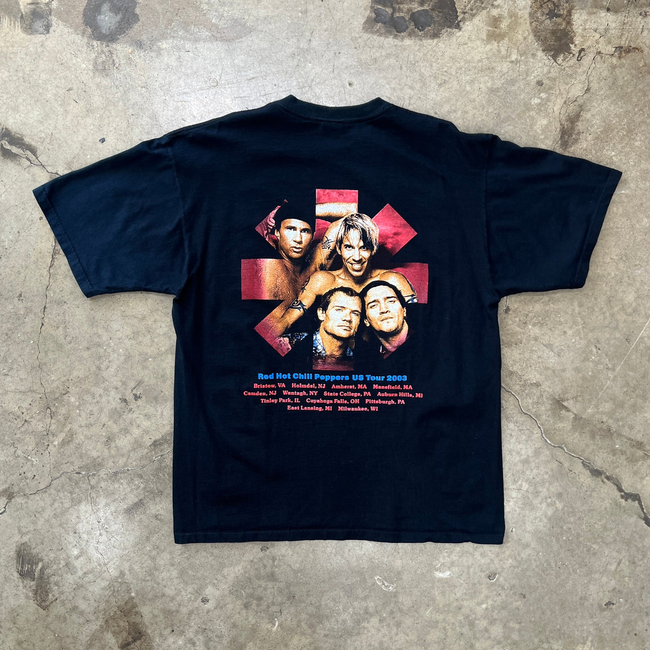 2003 Red Hot Chili Peppers Tour Band Photo Tee