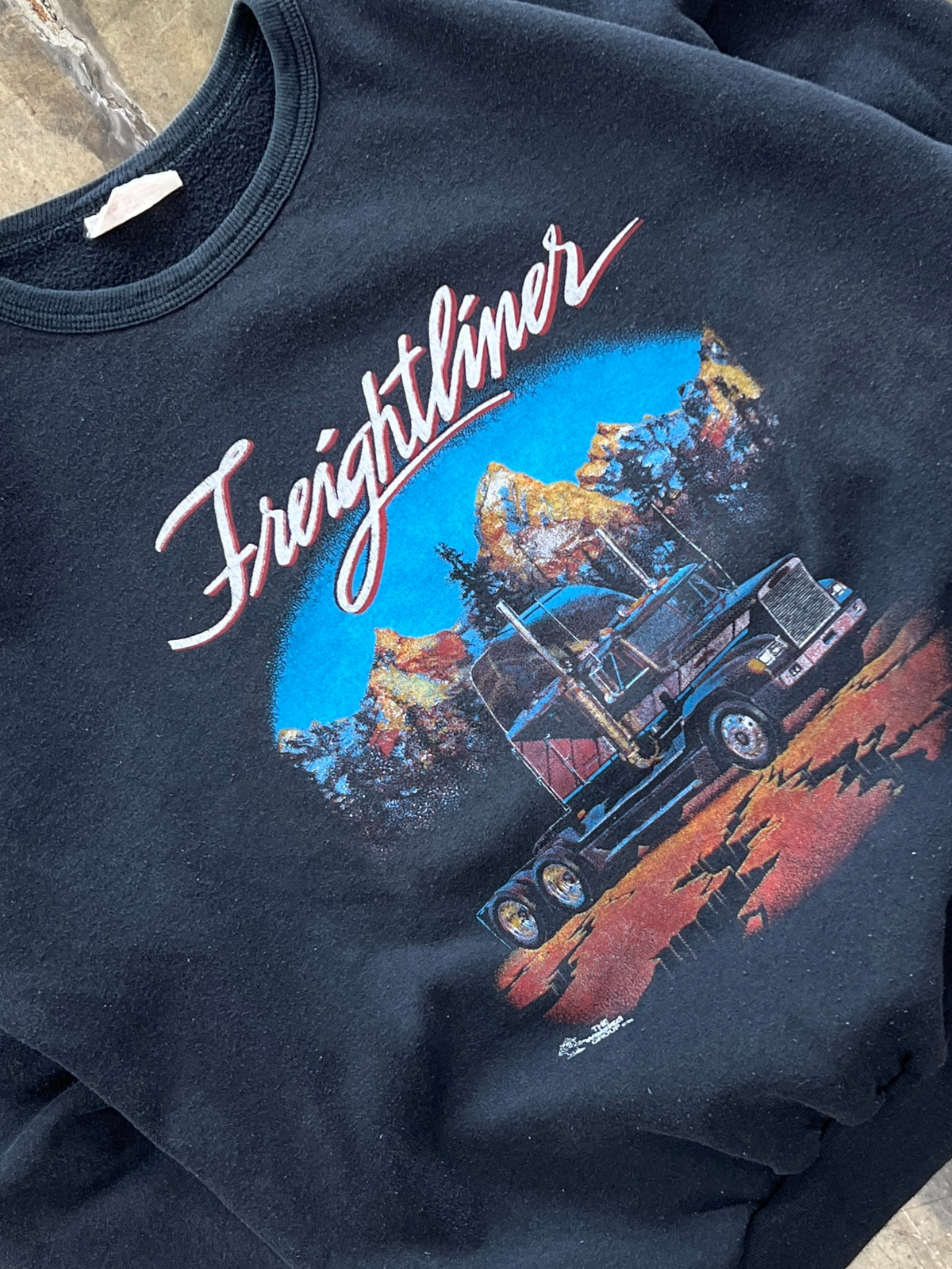 1989 Freightliner Semi Truck Trucker Crewneck
