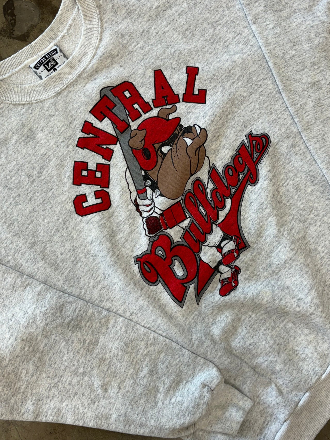 Central Bulldogs Cotton Blend Tee Lee Tag Large