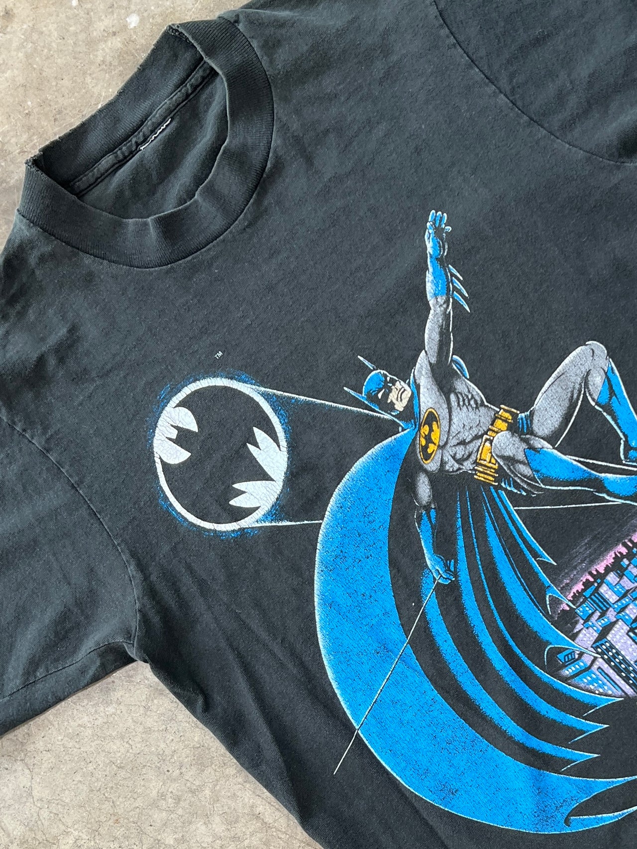 1988 DC Comics Batman Bat Signal Tee Single Stitch Tee