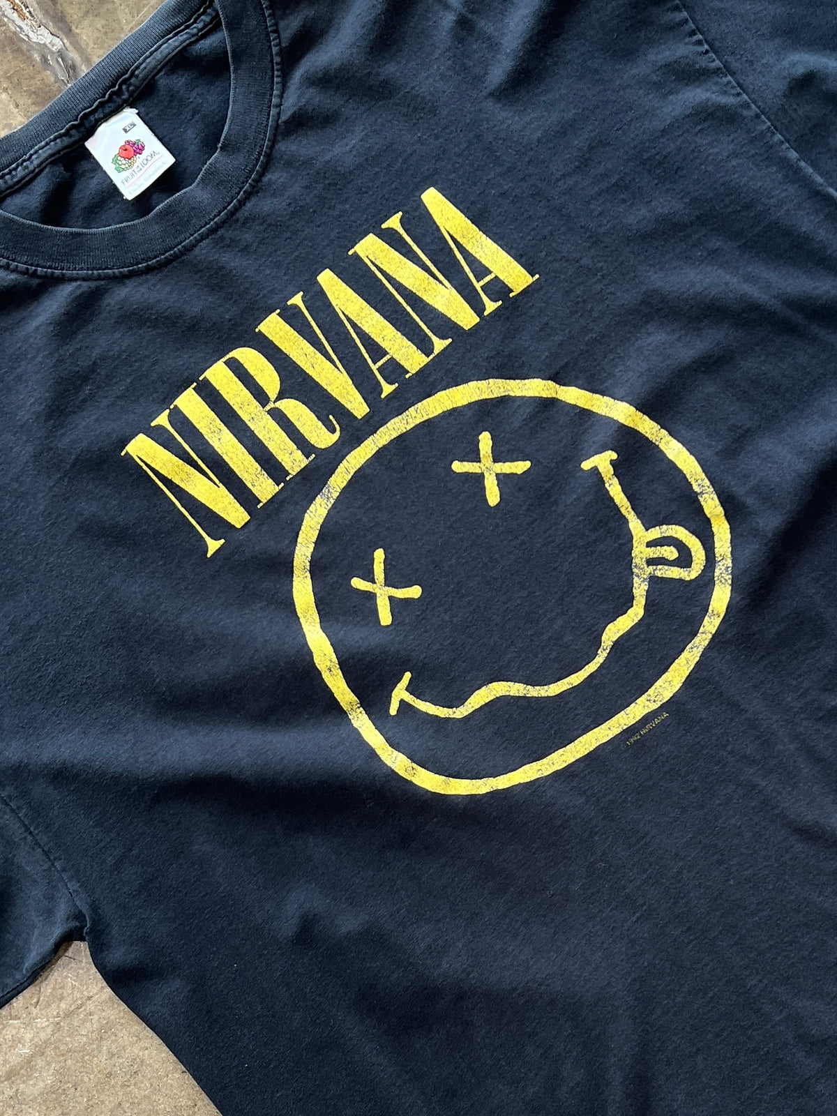 2000s Nirvana Smiley Corporate Rock Tee