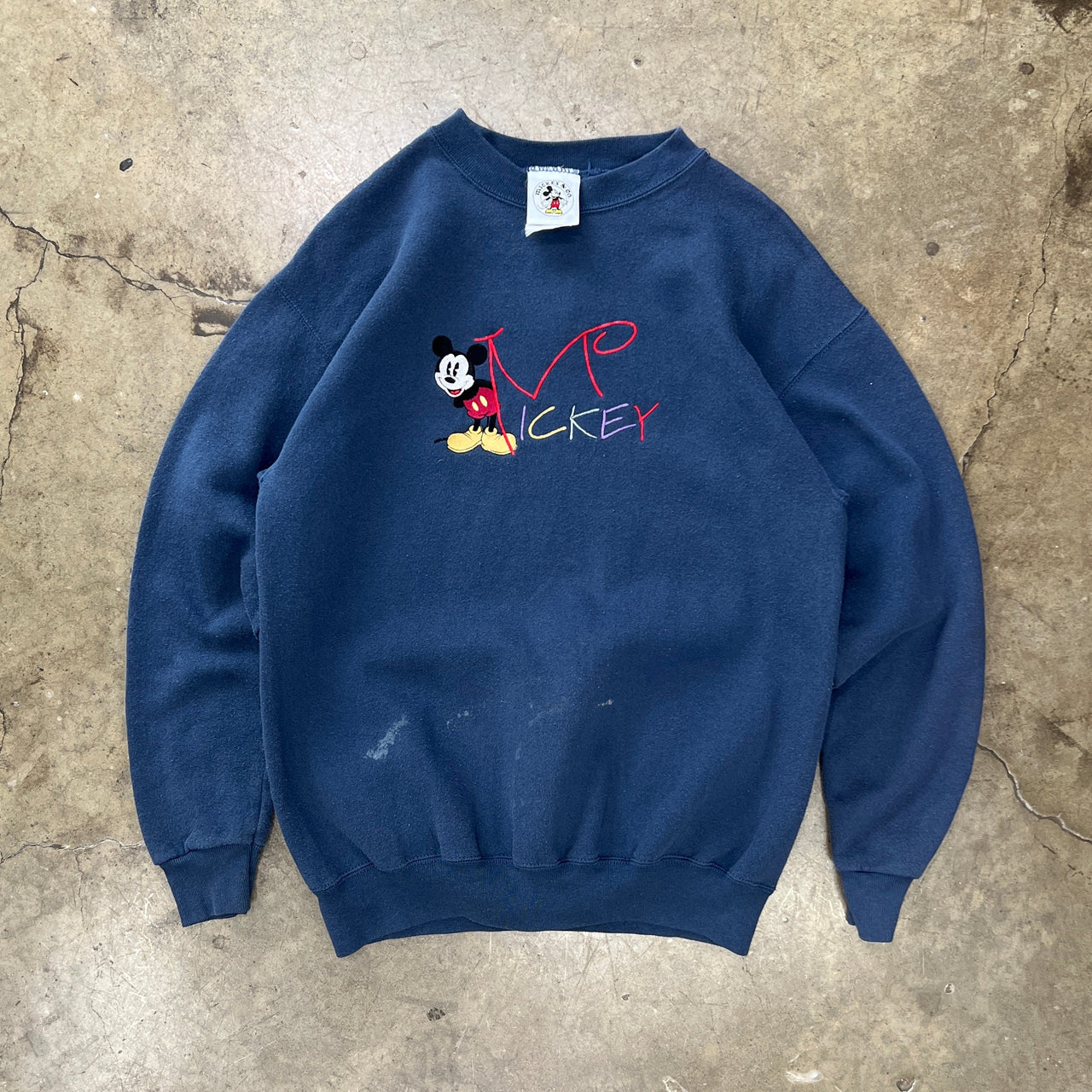 Mickey Mouse Embroidered Crewneck