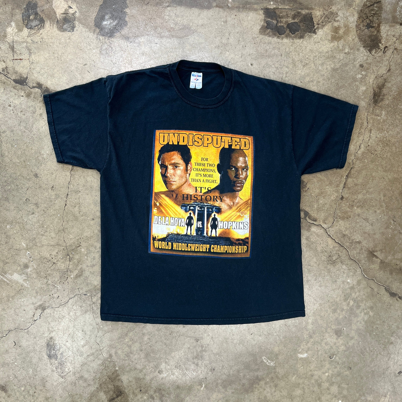 2004 Oscar De La Hoya Hopkins Undisputed Championship Tee