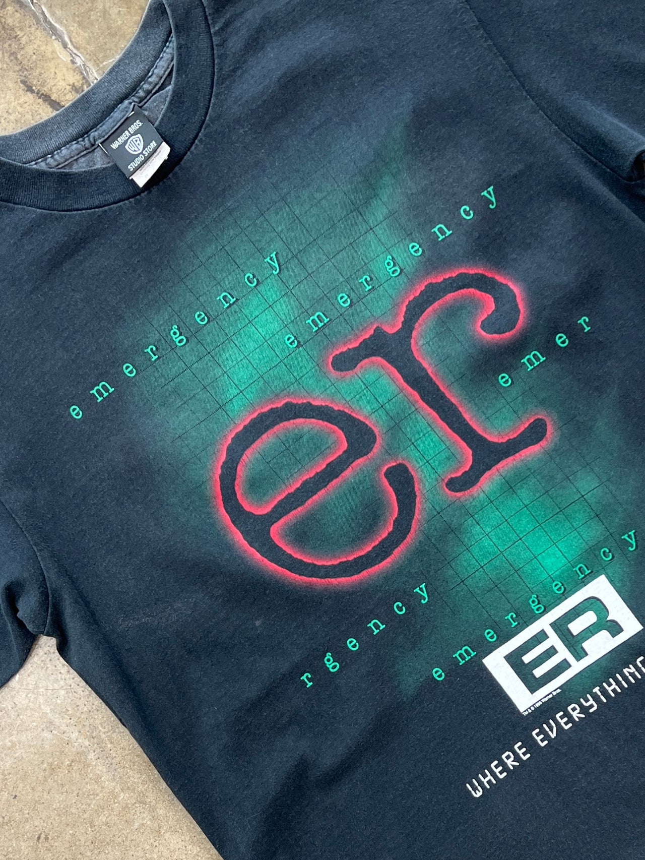 1995 ER Emergency Room Where Everything is Stat TV Pomo Tee