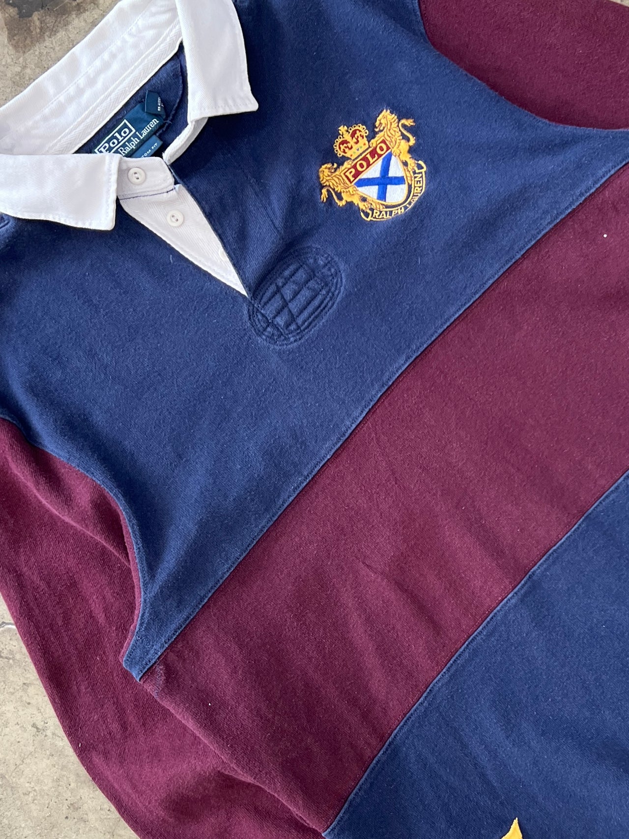2000s Y2K Ralph Lauren Polo Rugby Shirt Custom Fit