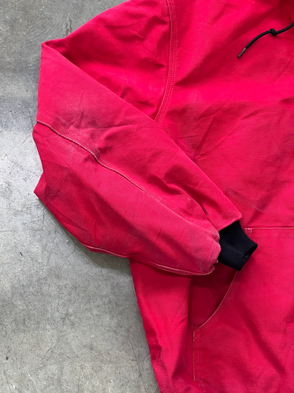 Carhartt Red Zip-Up Work Jacket